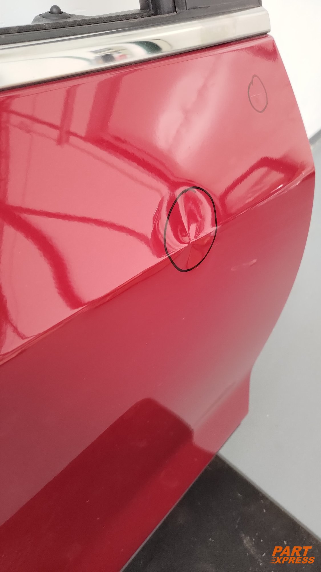 Tür komplett hinten rechts Opel Mokka X Rot GCS Velvet Red 2016 - 2019 – 4