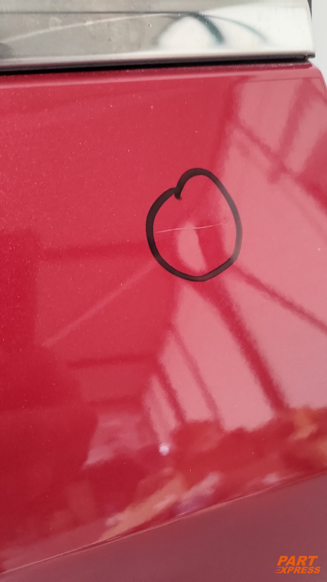 Tür komplett hinten rechts Opel Mokka X Rot GCS Velvet Red 2016 - 2019 – 5