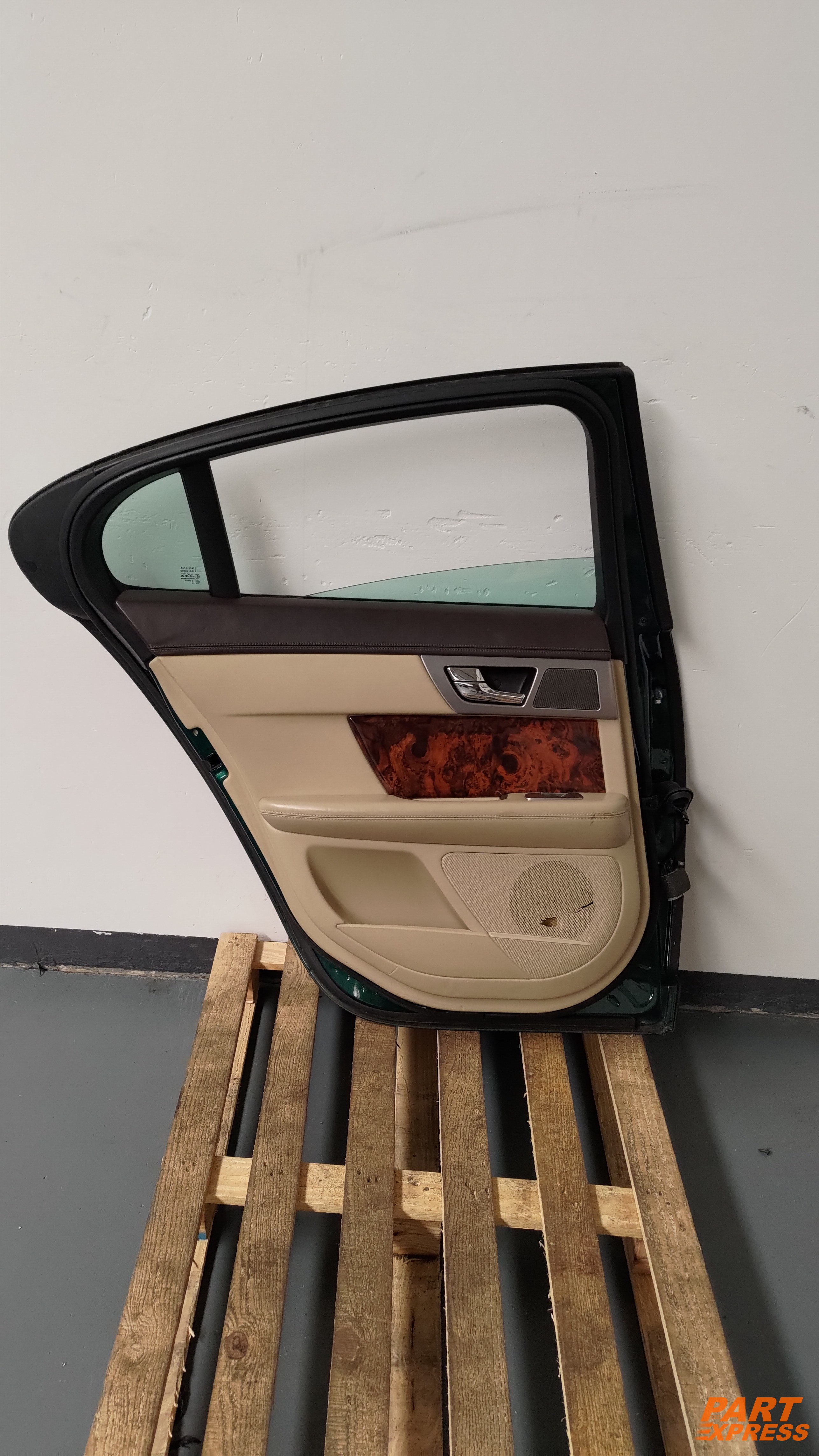 Tür komplett hinten links Jaguar XF X250 Grün Emerald Fire JBC2074 2007 - 2015 – 2