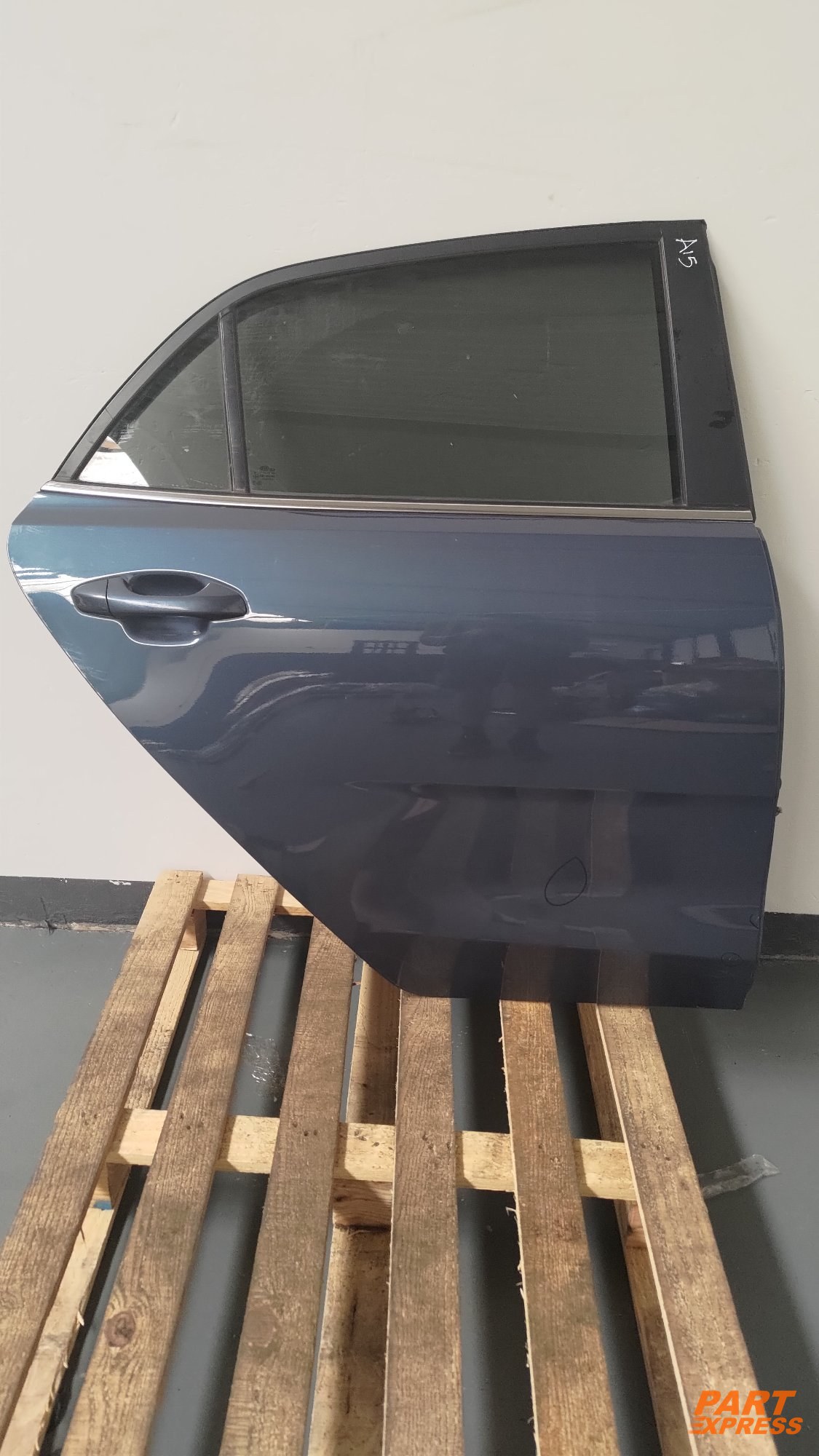 Tür komplett hinten rechts Kia Rio 4 YB Blau Smoke Blue 2017 - 2023