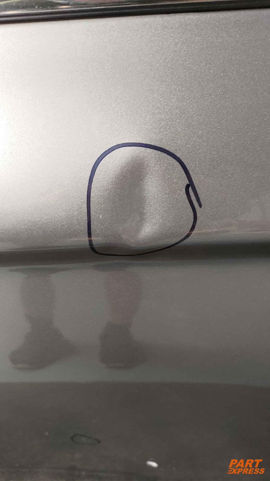 Tür komplett hinten links Mitsubishi Outlander III GF Silber U17A 2012 - 2021 – 8