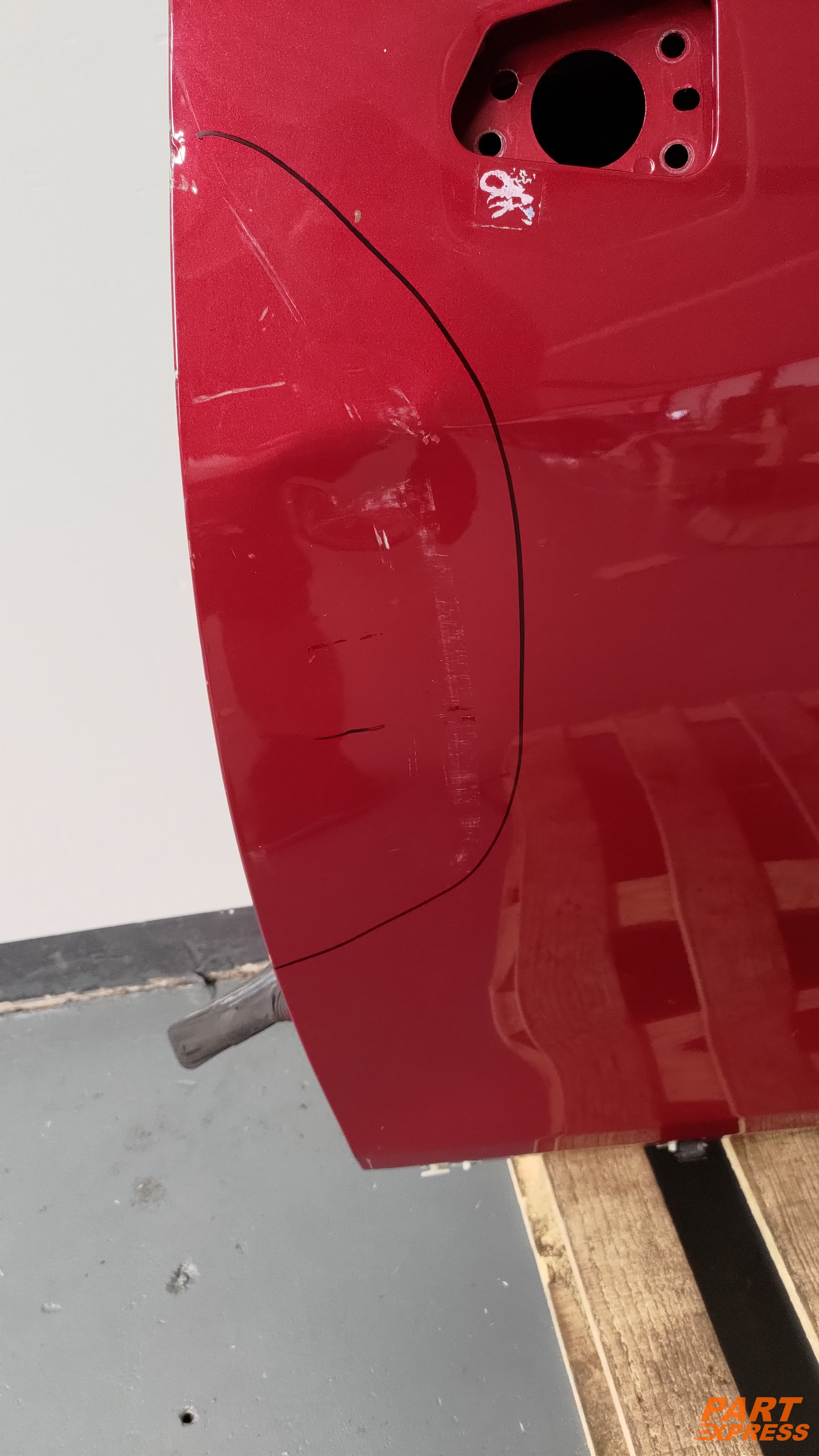 Tür komplett vorne links Opel Mokka X A Facelift Rot GCS Velvet Red 2016 - 2019 – 3