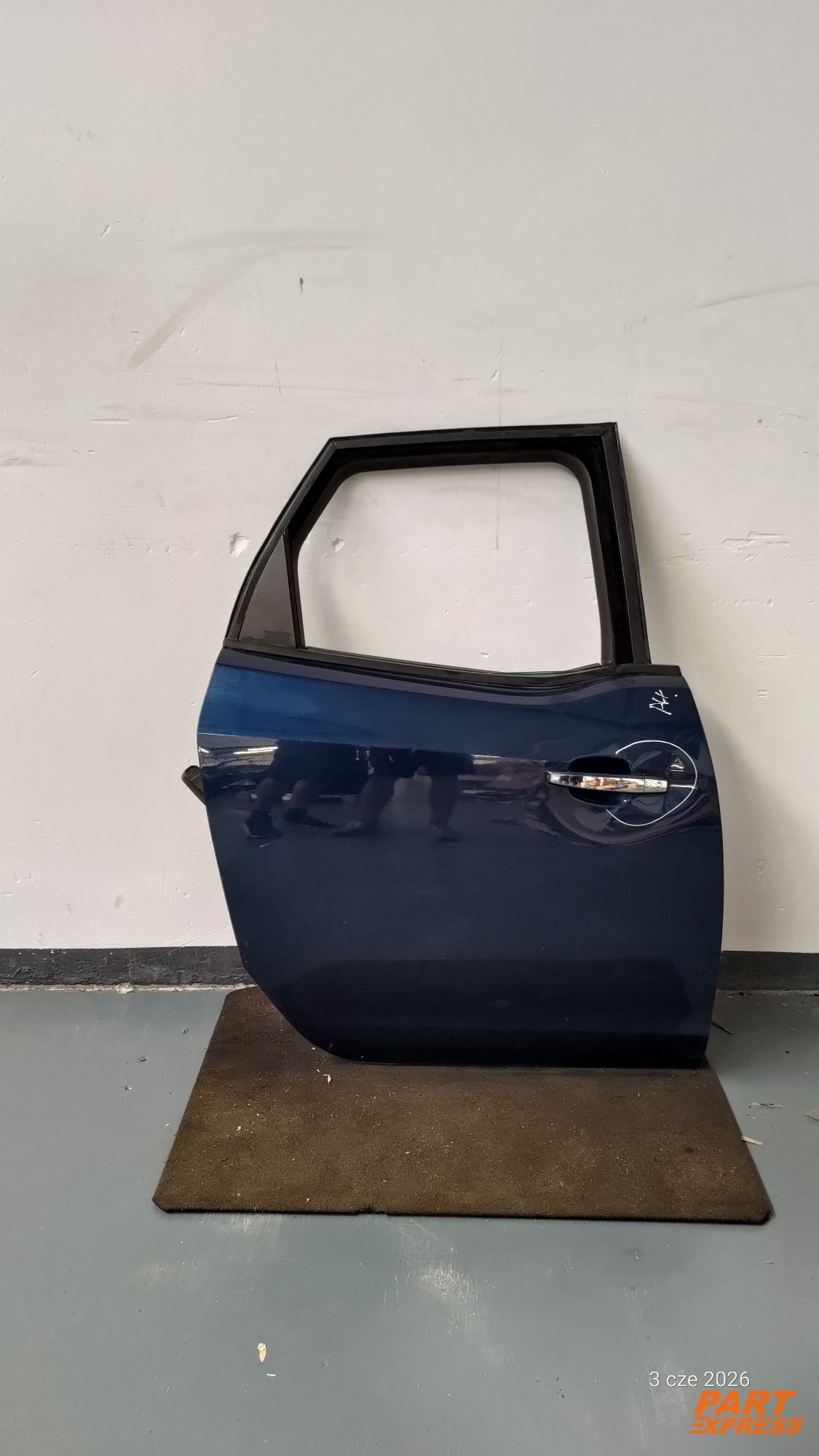 Tür komplett hinten rechts Opel Meriva B Blau Ozeanblau GEU 22A 2010 - 2017 – 6