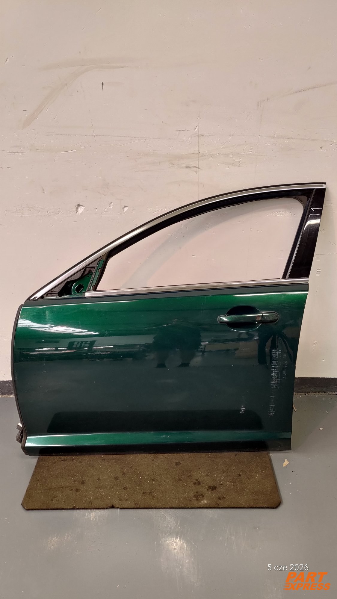 Tür komplett vorne links Jaguar XF X250 Grün Emerald Fire JBC2074 2007 - 2015