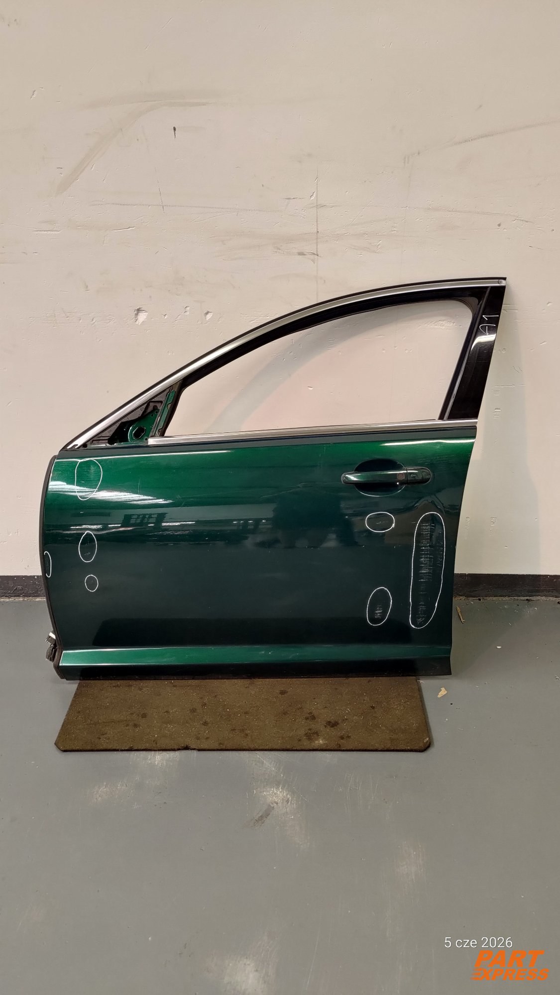 Tür komplett vorne links Jaguar XF X250 Grün Emerald Fire JBC2074 2007 - 2015 – 5