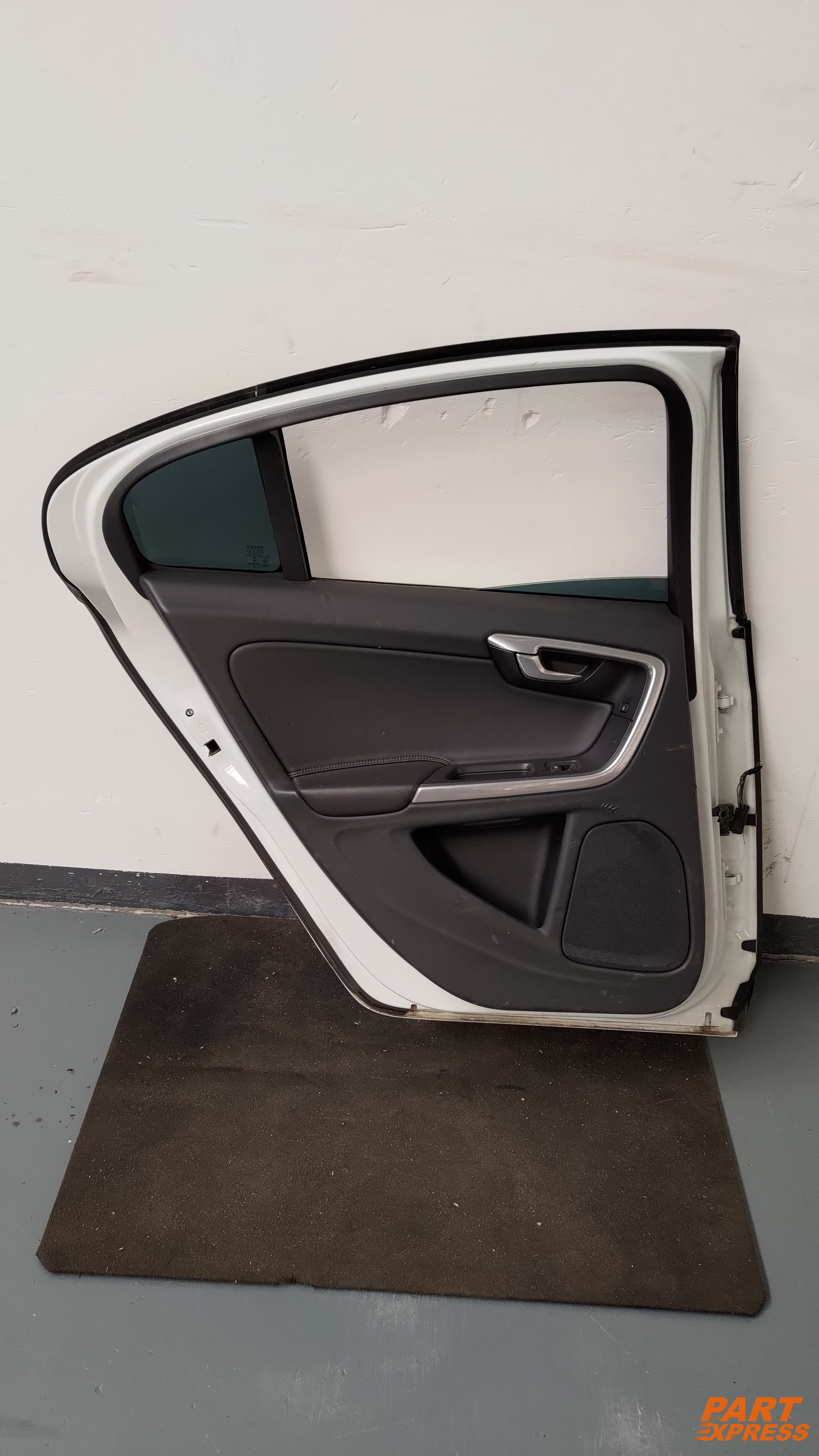 Tür komplett hinten links Volvo S60 II Weiß 614 Ice White Solid 2010 - 2018 – 2