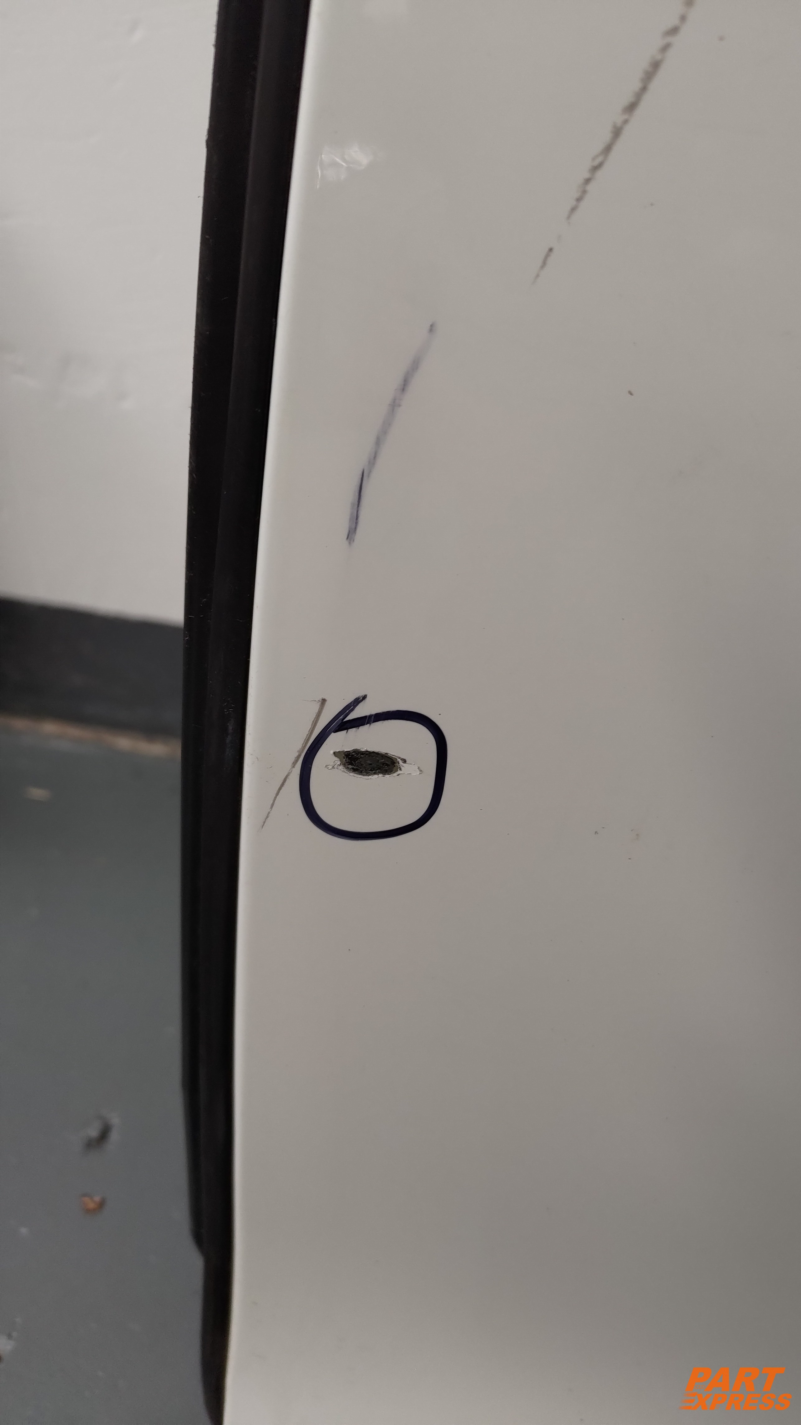 Tür komplett hinten links Volvo S60 II Weiß 614 Ice White Solid 2010 - 2018 – 4