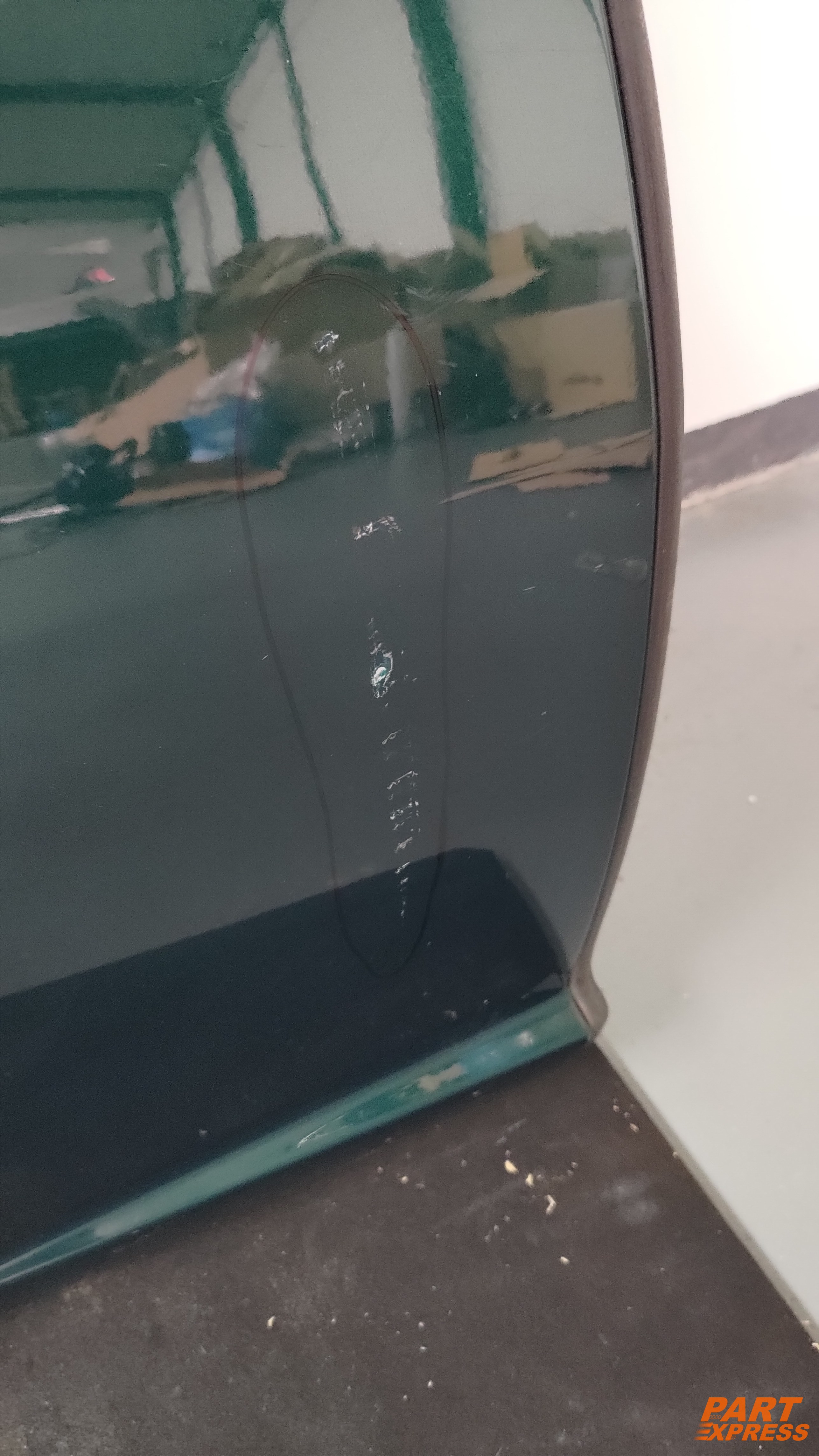 Tür komplett hinten rechts Jaguar XF X250 Grün Emerald Fire JBC2074 2007 - 2015 – 5