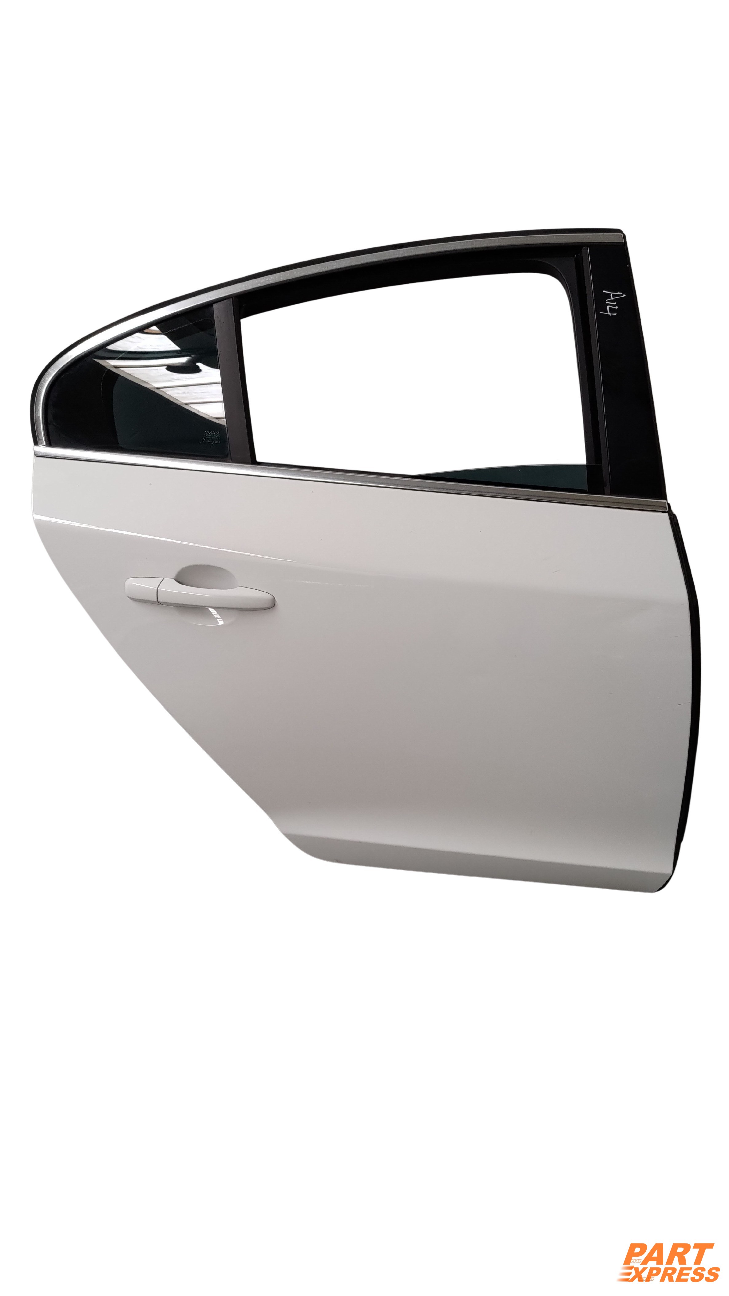 Tür komplett hinten rechts Volvo S60 II Weiß 614 Ice White Solid 2010 - 2018