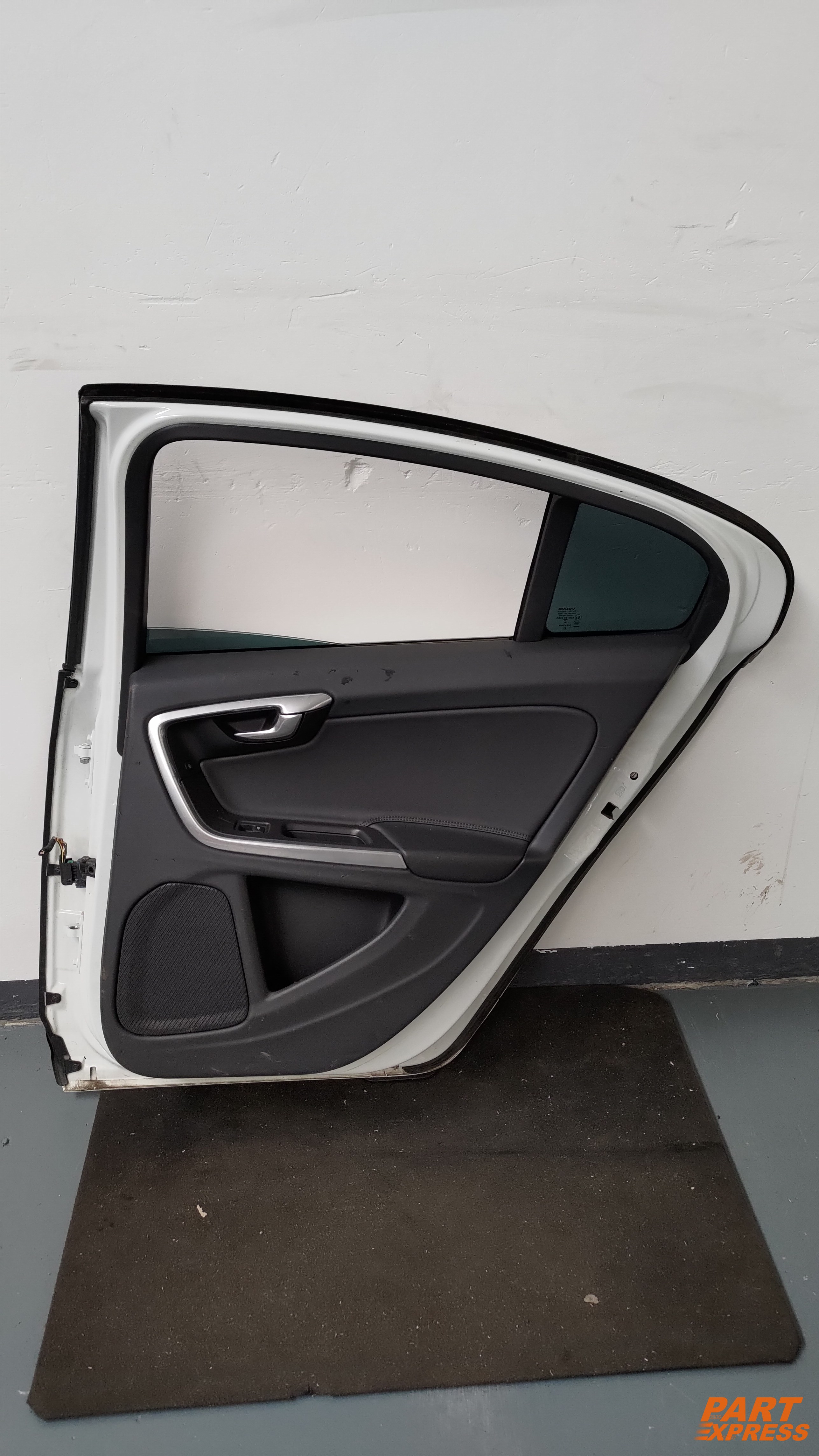Tür komplett hinten rechts Volvo S60 II Weiß 614 Ice White Solid 2010 - 2018 – 2