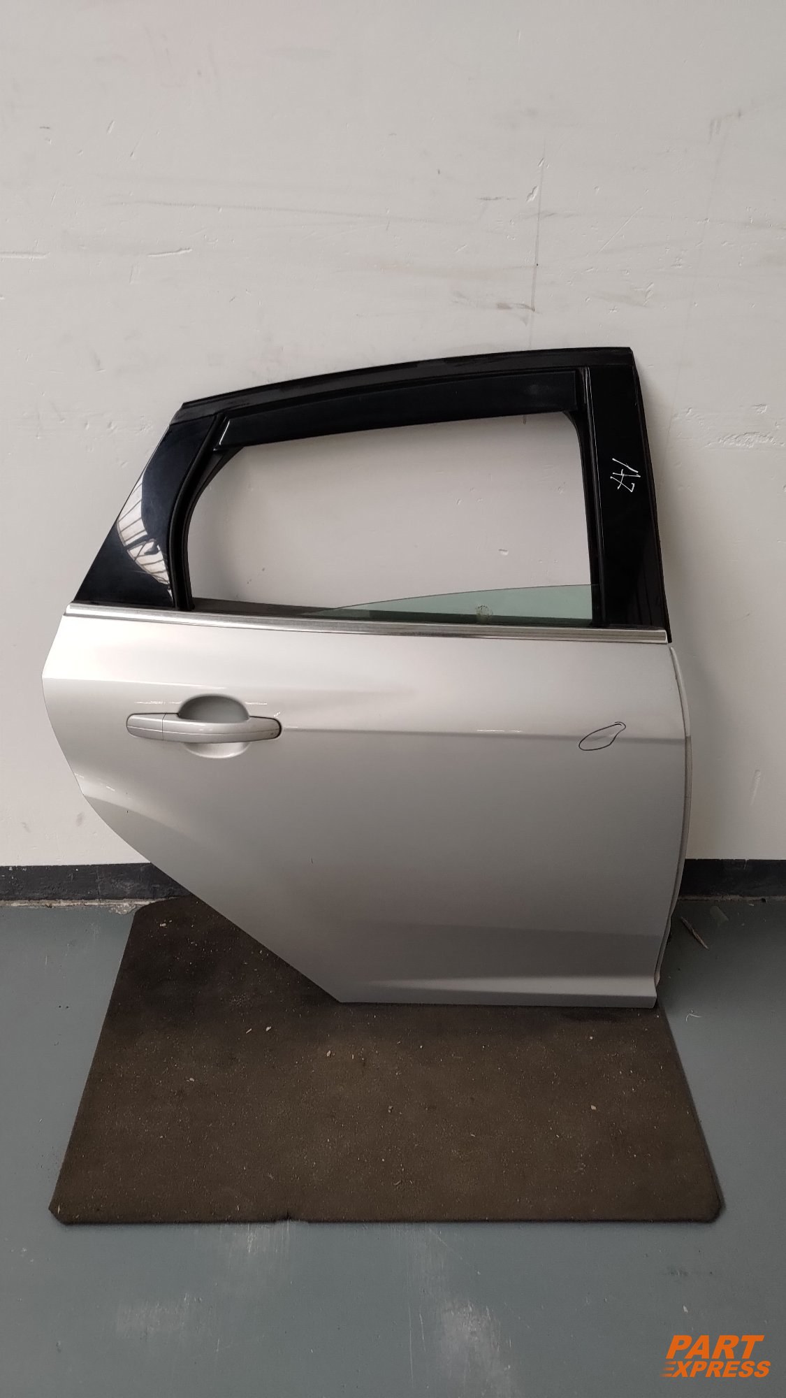 Tür komplett hinten rechts Ford Focus MK3 Silber Polar Silber Met 2010 - 2014 – 3