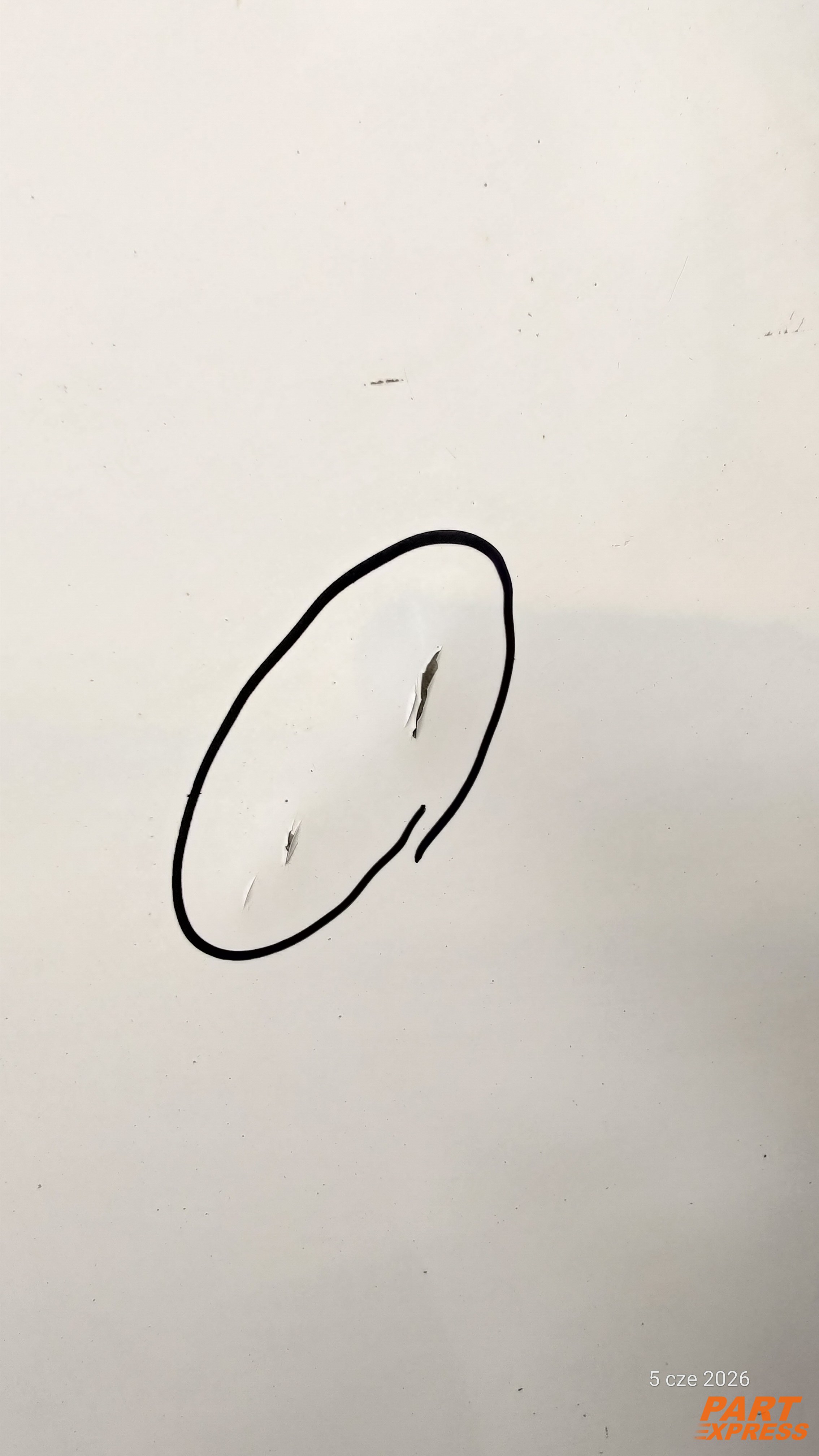 Tür komplett hinten links Ford Transit FA Mk7 Weiß Frost Weiß 2006 - 2014 – 3