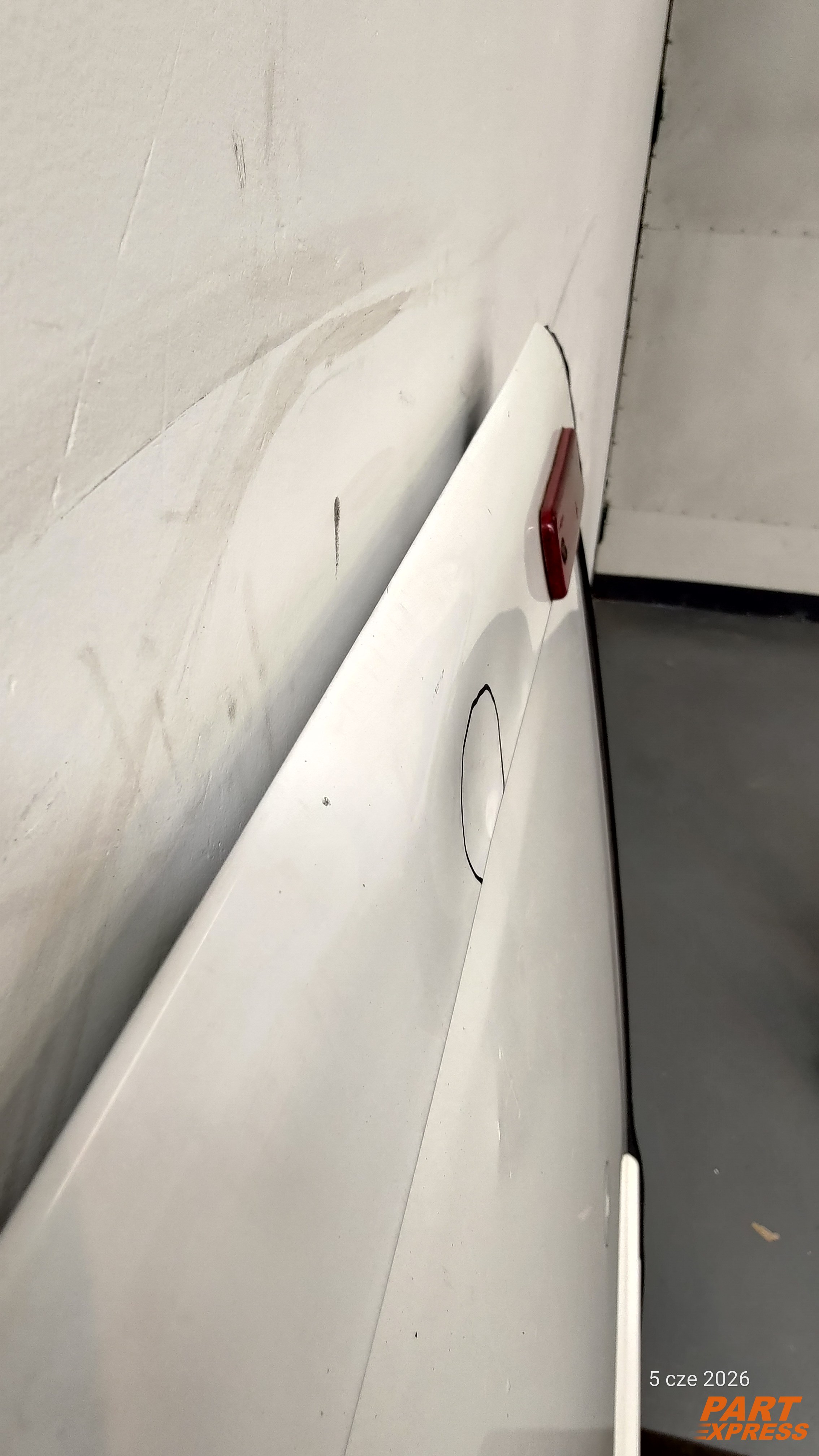 Tür komplett hinten links Ford Transit FA Mk7 Weiß Frost Weiß 2006 - 2014 – 4