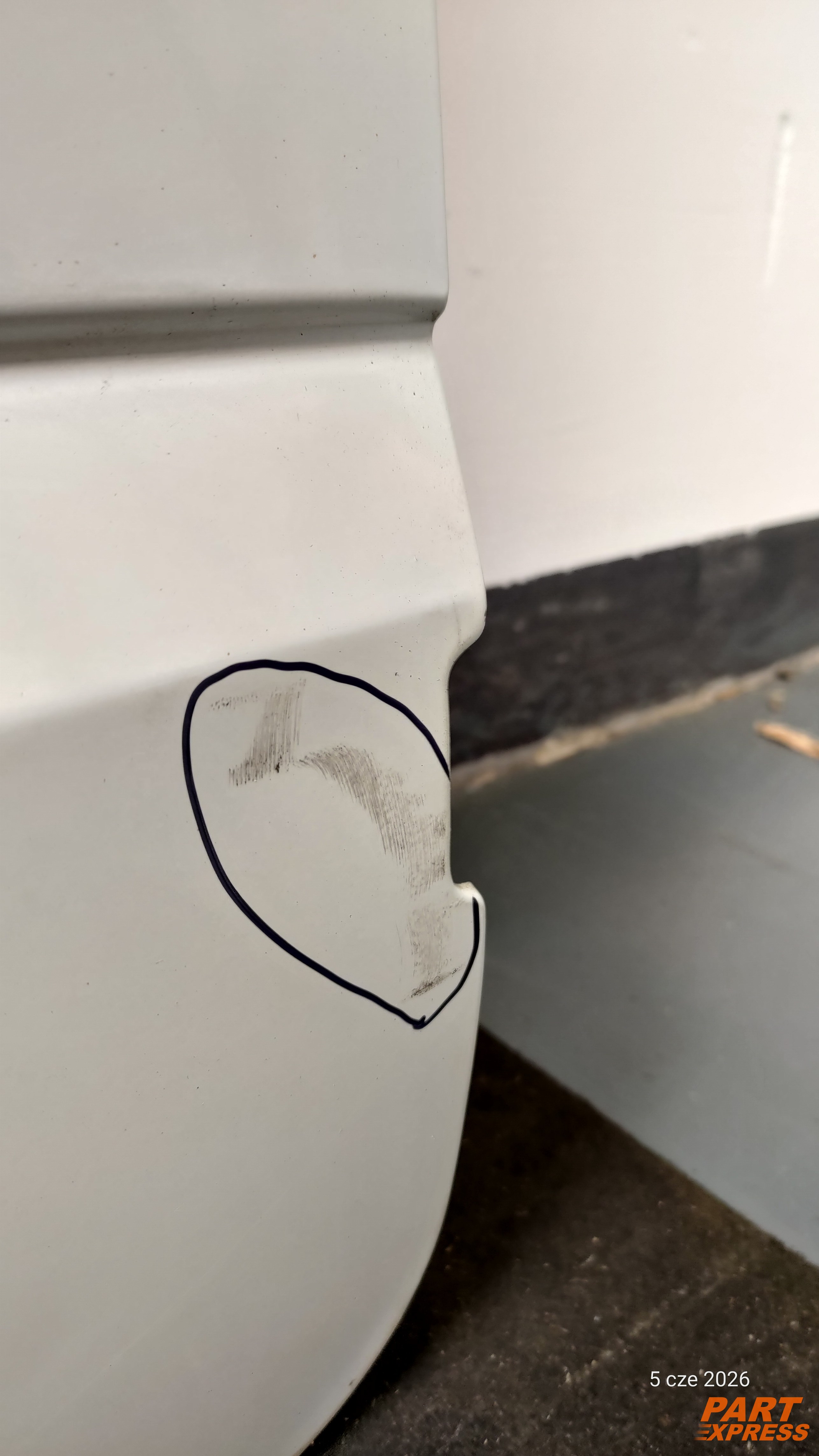 Tür komplett hinten rechts Ford Transit FA Mk7 Weiß Frost Weiß 2006 - 2014 – 7