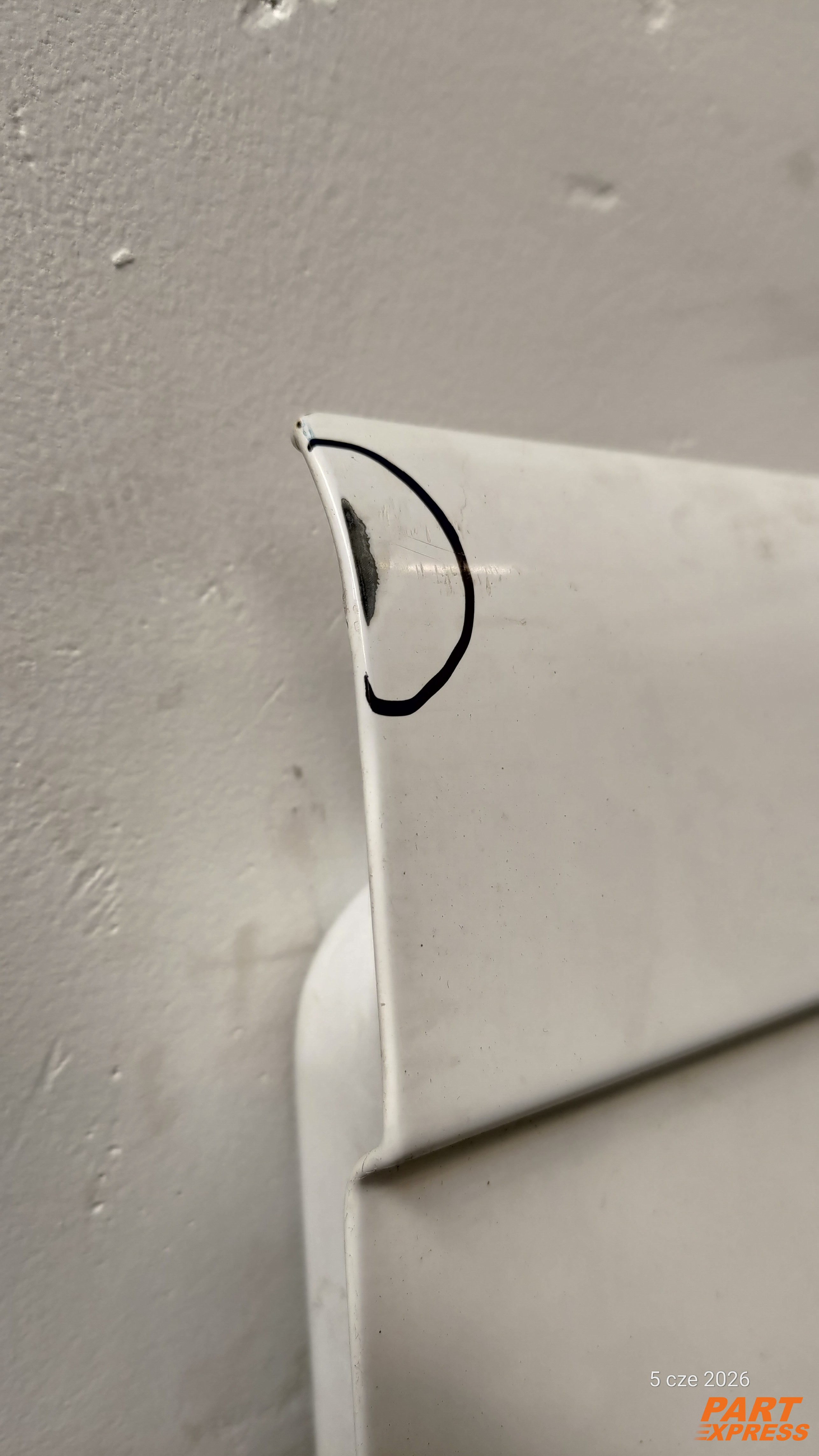 Tür komplett hinten rechts Ford Transit FA Mk7 Weiß Frost Weiß 2006 - 2014 – 10