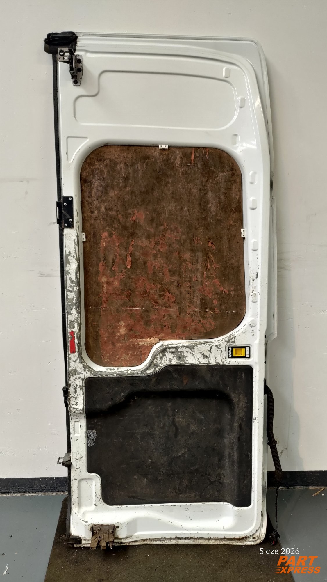 Tür komplett hinten links Ford Transit V363 Mk8 Weiß Frost Weiß ab 2014 – 2
