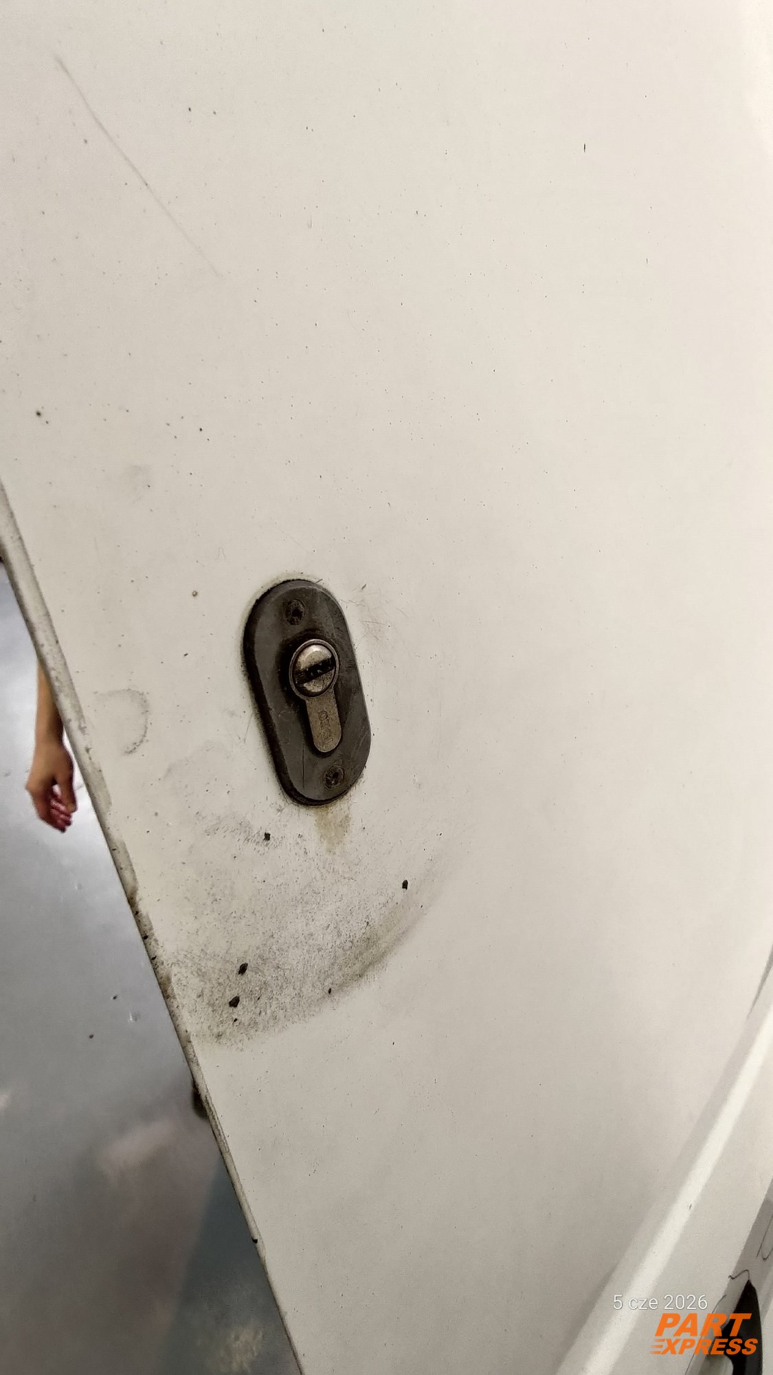 Tür komplett hinten rechts Ford Transit V363 Mk8 Weiß Frost Weiß ab 2014 – 7