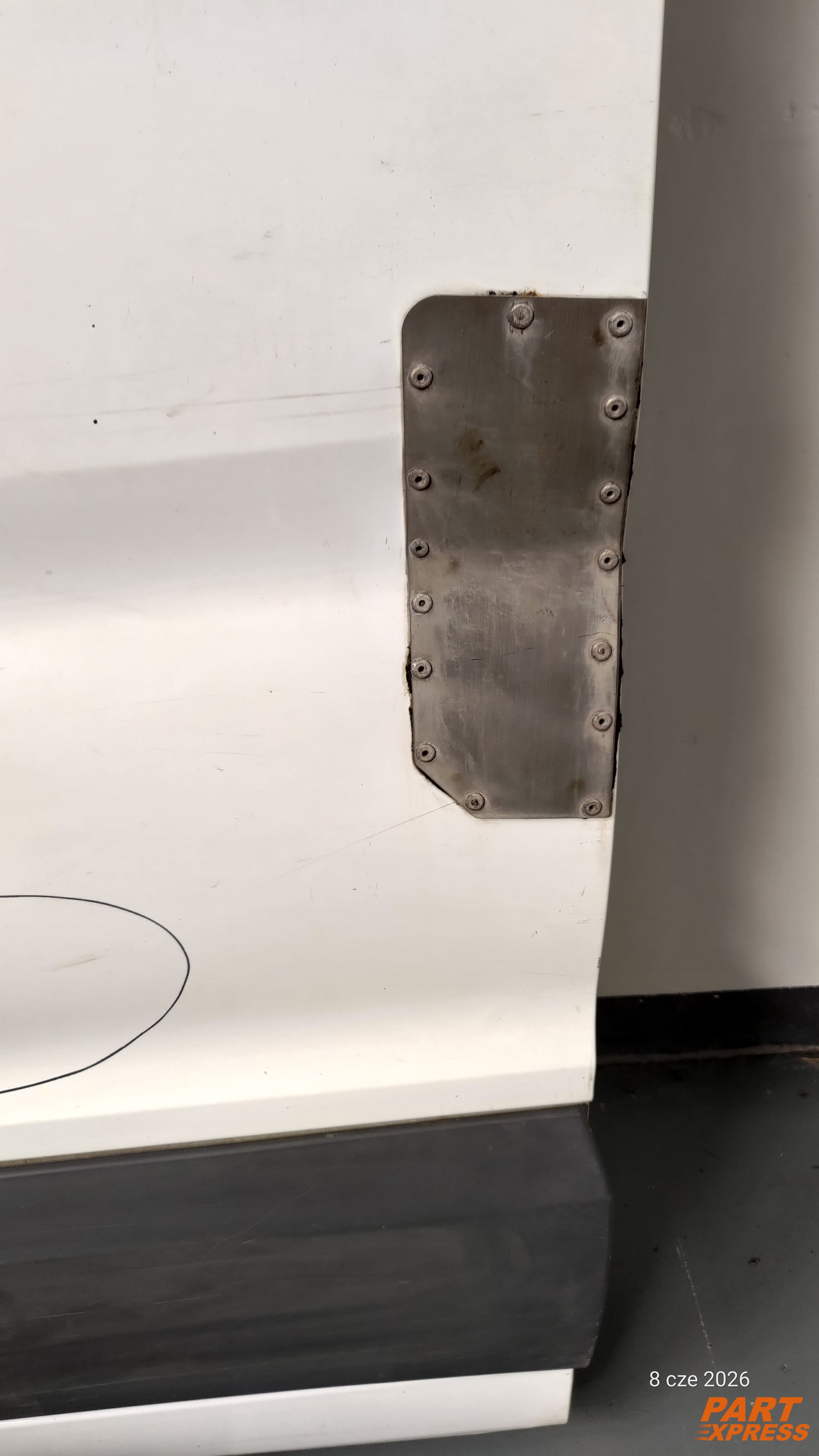 Schiebetür komplett links Ford Transit V363 Mk8 Weiß Frost Weiß ab 2014 – 4