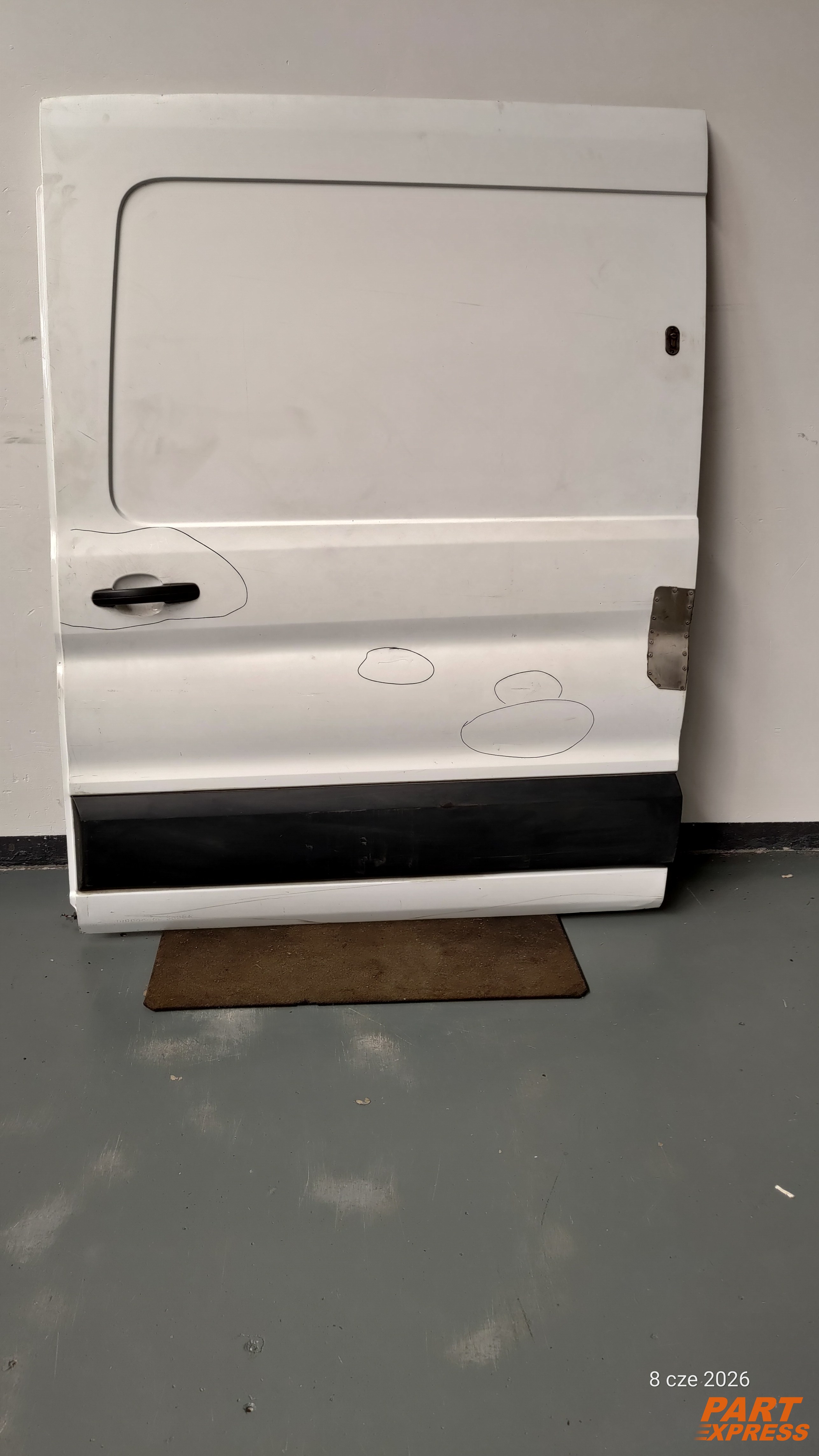 Schiebetür komplett links Ford Transit V363 Mk8 Weiß Frost Weiß ab 2014 – 6