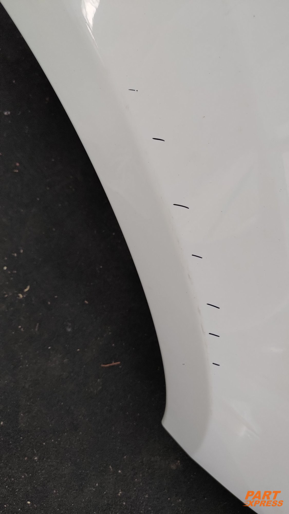 Kotflügel rechts Volvo S60 SE Lux II Weiß 614 Ice White Solid 2010 - 2018 – 5