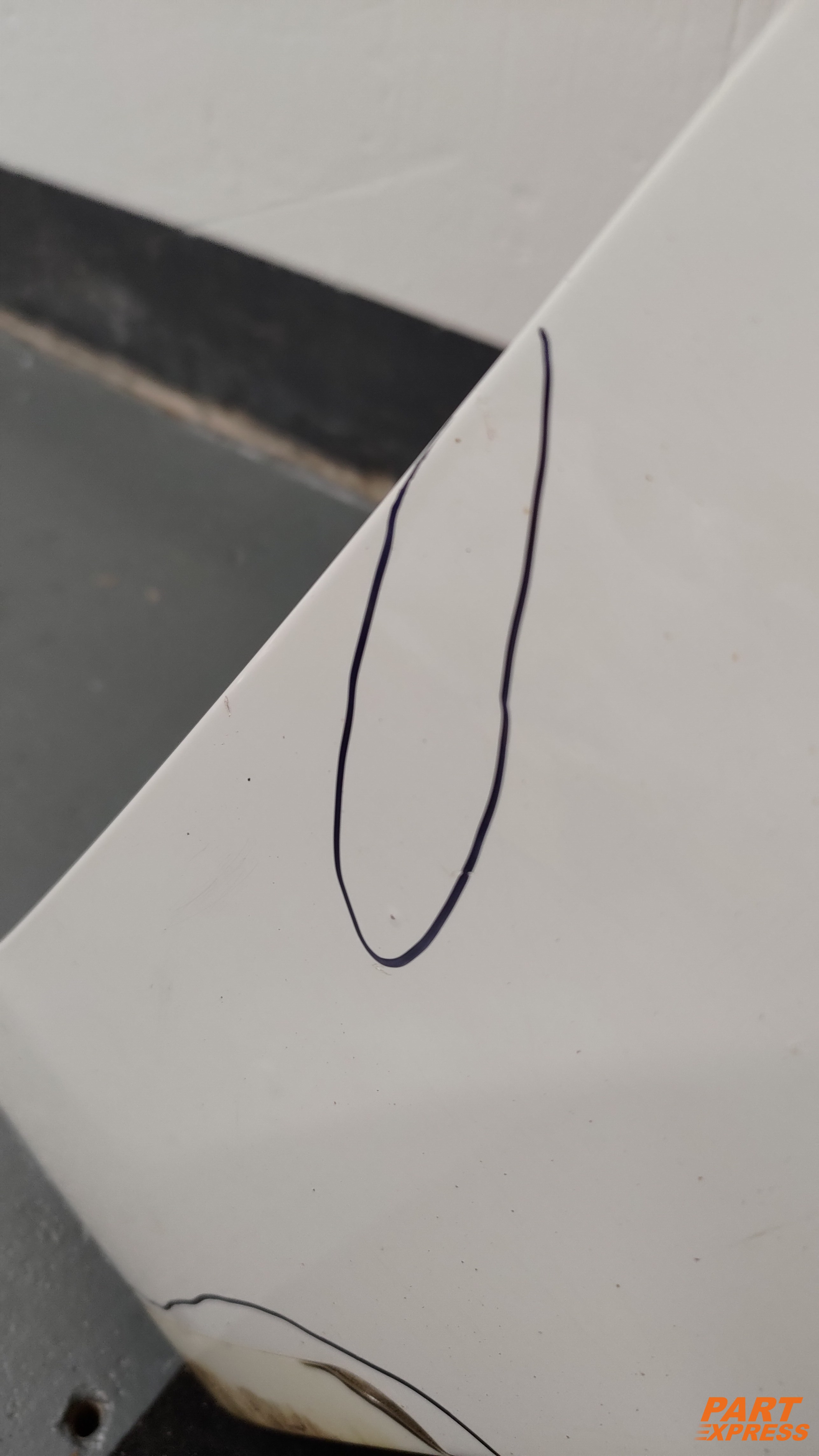 Kotflügel rechts Volvo S60 SE Lux II Weiß 614 Ice White Solid 2010 - 2018 – 6