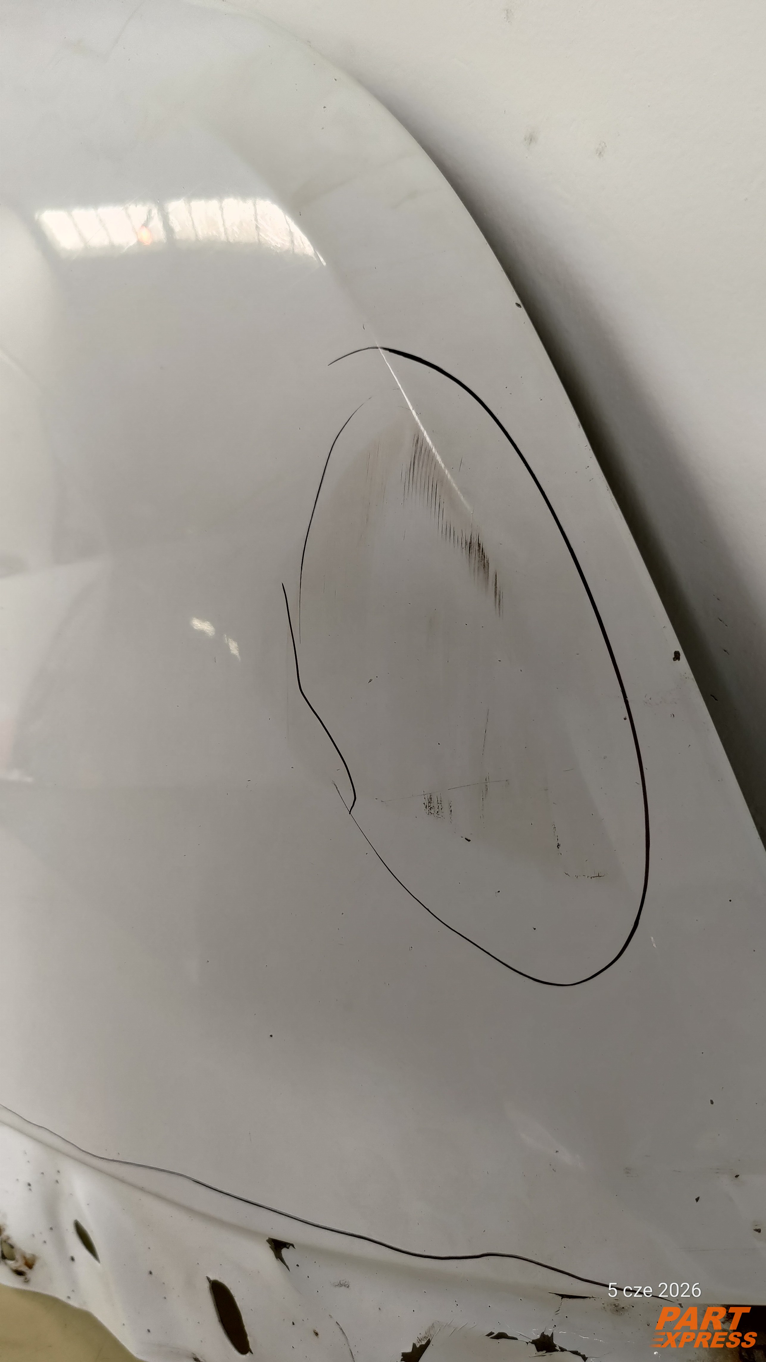 Kotflügel rechts Ford Transit FA Mk7 Weiß Frost Weiß 2006 - 2014 – 3