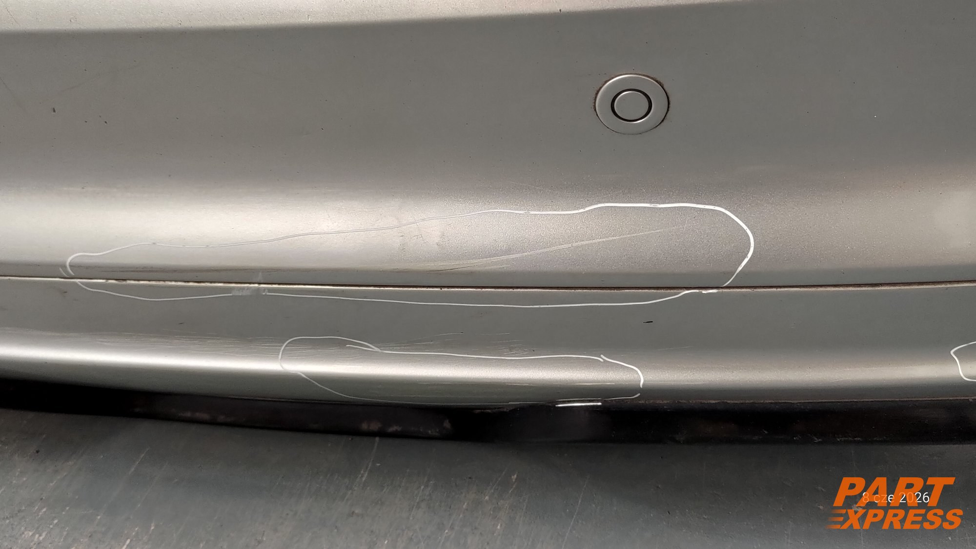 Stoßstange komplett hinten Ford Focus MK3 Silber Polar Silber Met 2010 - 2014 – 4