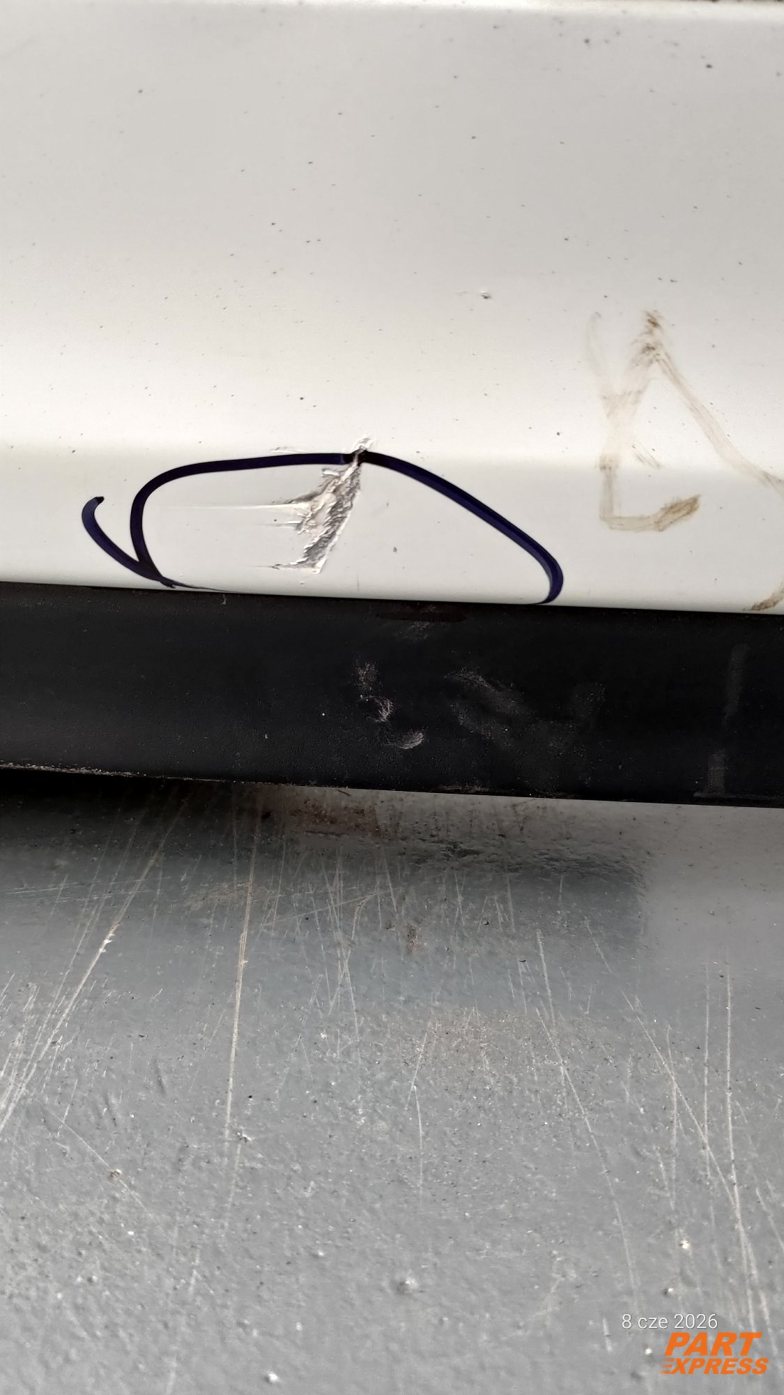 Stoßstange komplett hinten Volvo S60 II Weiß 614 Ice White Solid 2010 - 2018 – 4