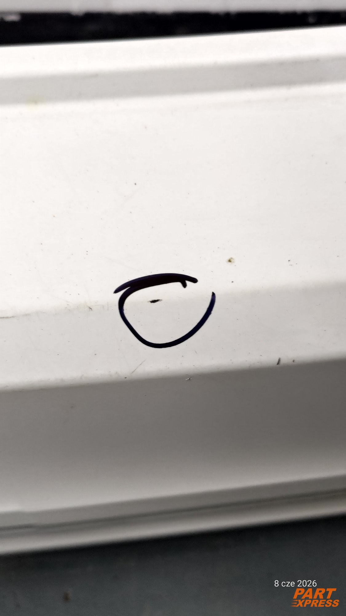 Stoßstange komplett hinten Volvo S60 II Weiß 614 Ice White Solid 2010 - 2018 – 5
