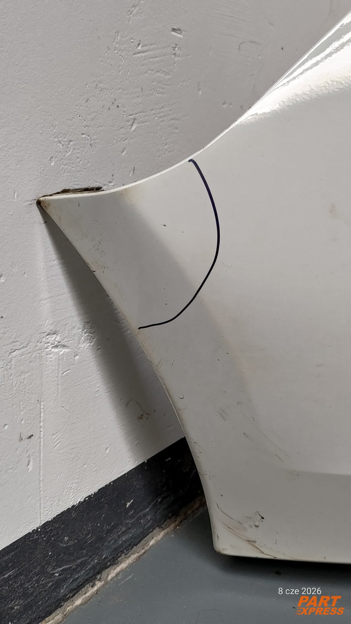 Stoßstange komplett hinten Volvo S60 II Weiß 614 Ice White Solid 2010 - 2018 – 6