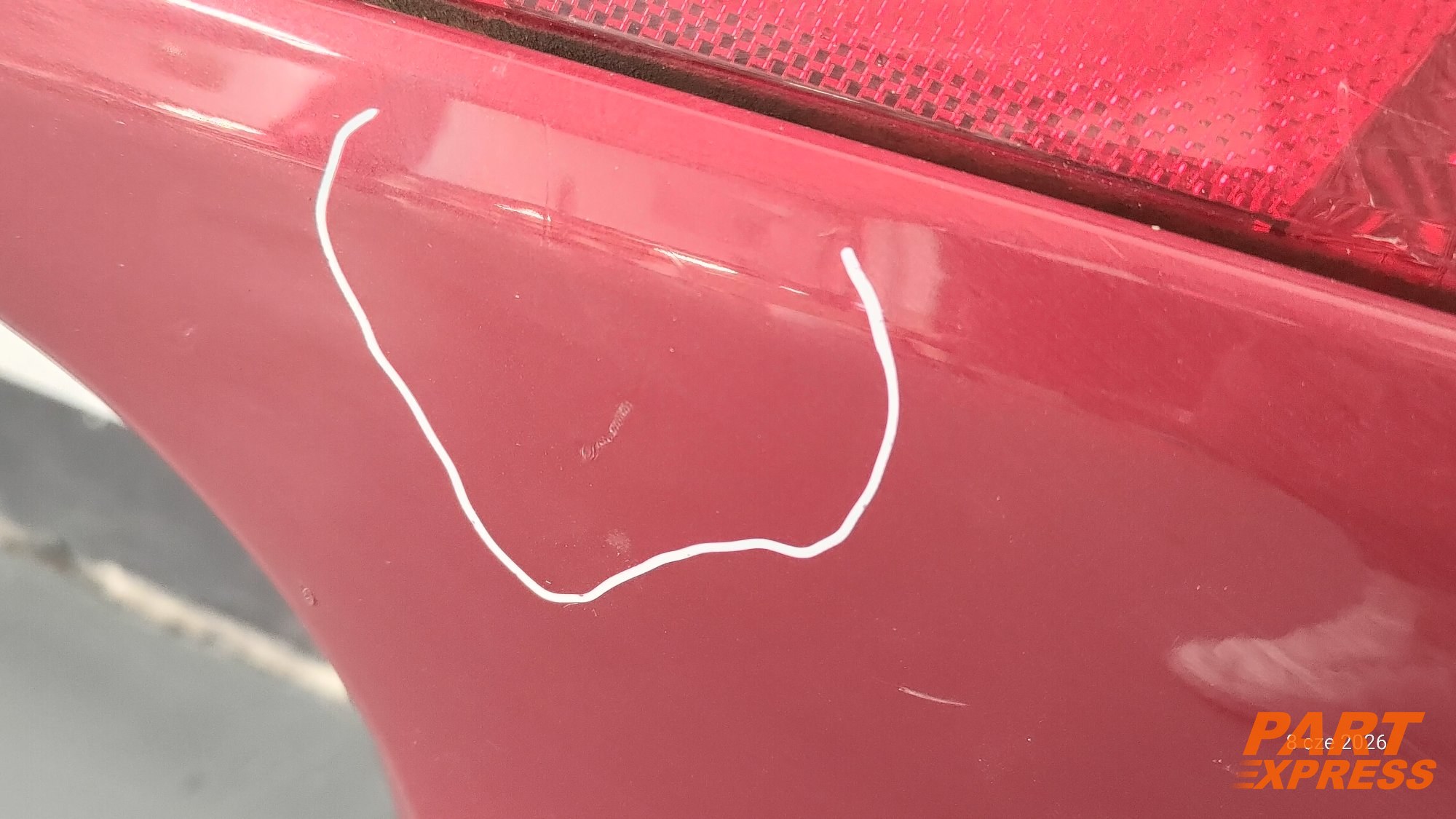 Stoßstange komplett hinten Opel Mokka X Rot GCS Velvet Red 2016 - 2019 – 3