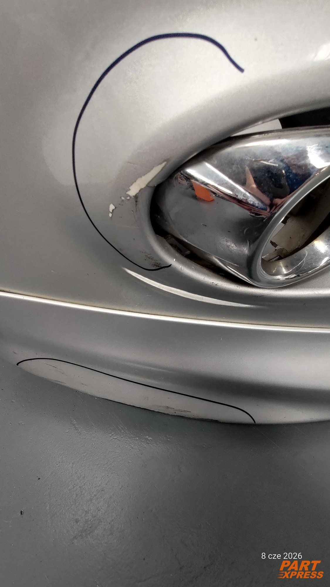 Stoßstange komplett vorne Ford Focus MK3 III Silber Polar Silber Met 2010 - 2014 – 3