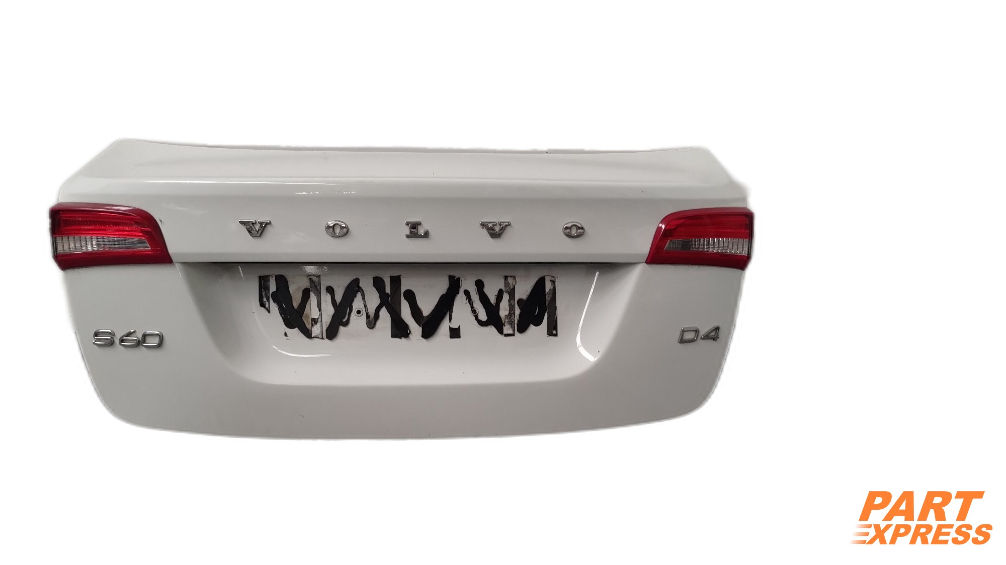 Heckklappe Volvo S60 SE Lux II Weiß 614 Ice White Solid 2010 - 2018