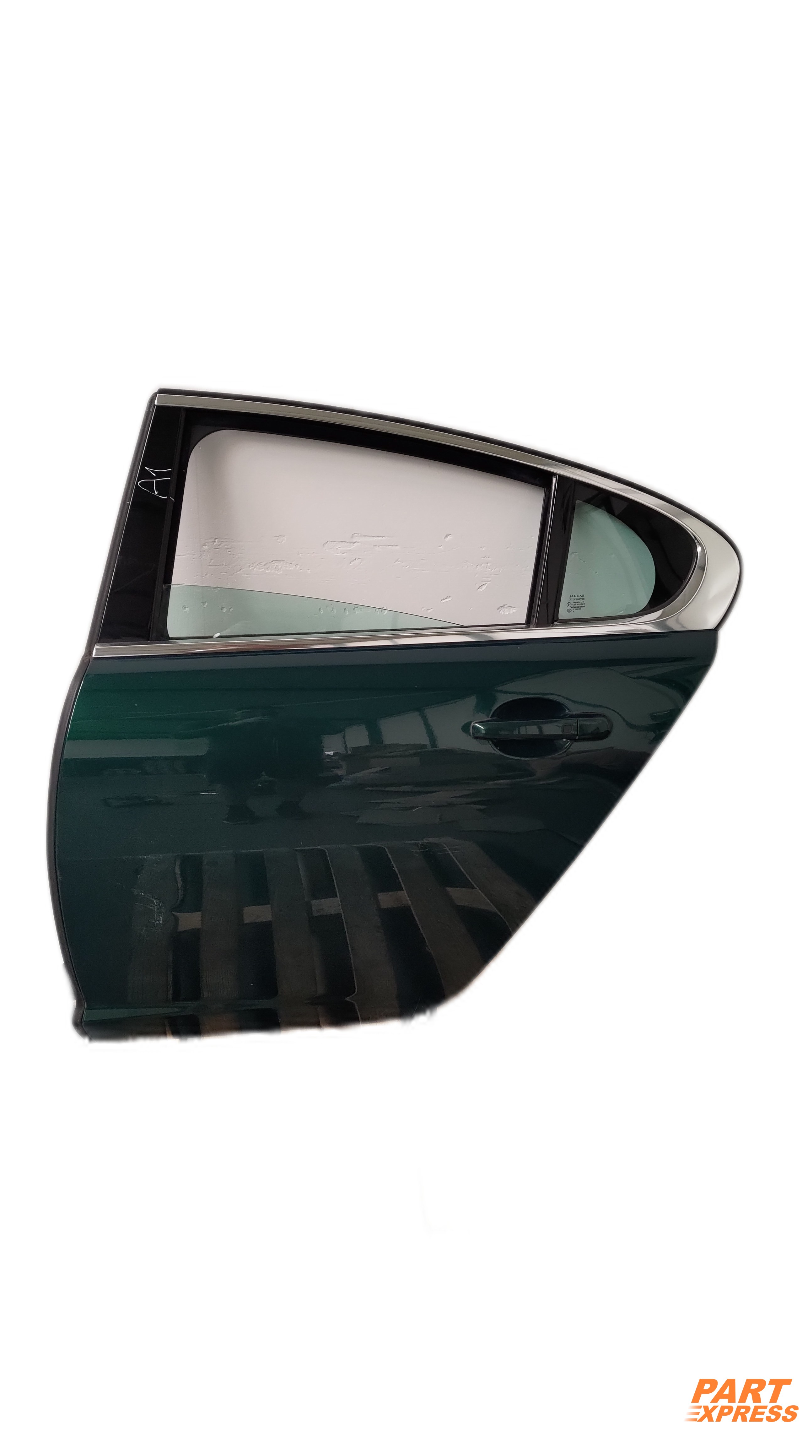 Tür komplett hinten links Jaguar XF X250 Grün Emerald Fire JBC2074 2007 - 2015