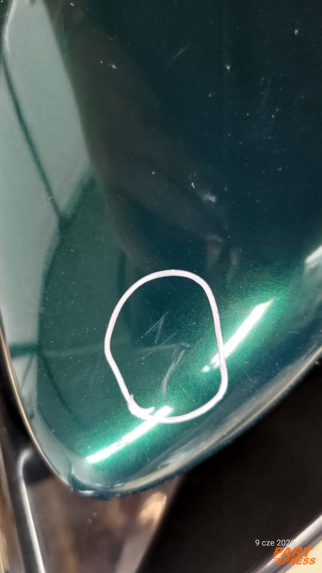 Außenspiegel rechts komplett Jaguar XF Grün Emerald Fire JBC2074 2007 - 2015 – 3