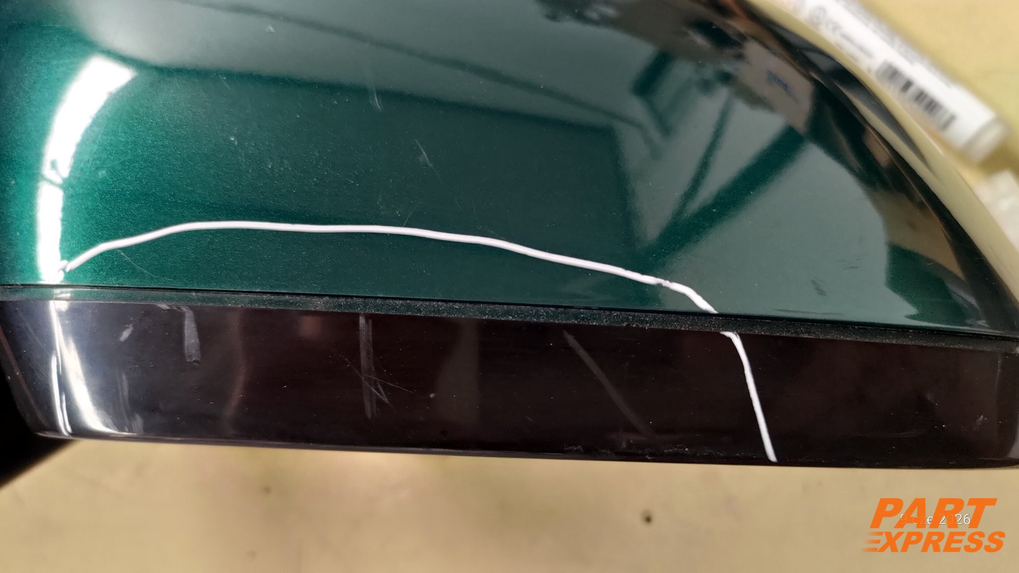 Außenspiegel rechts komplett Jaguar XF Grün Emerald Fire JBC2074 2007 - 2015 – 4