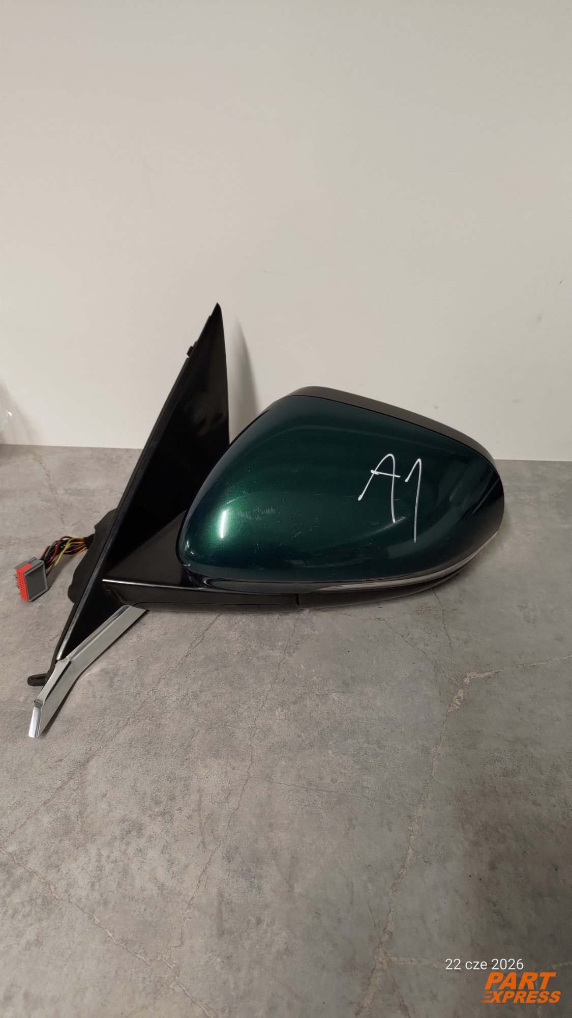 Außenspiegel links komplett Jaguar XF X250 Grün Emerald Fire JBC2074 2007 - 2015 – 2