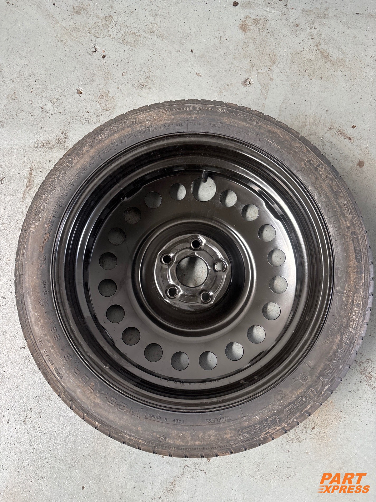 Notrad Ersatzrad Reserverad Opel Mokka  125/70 R16 – 2