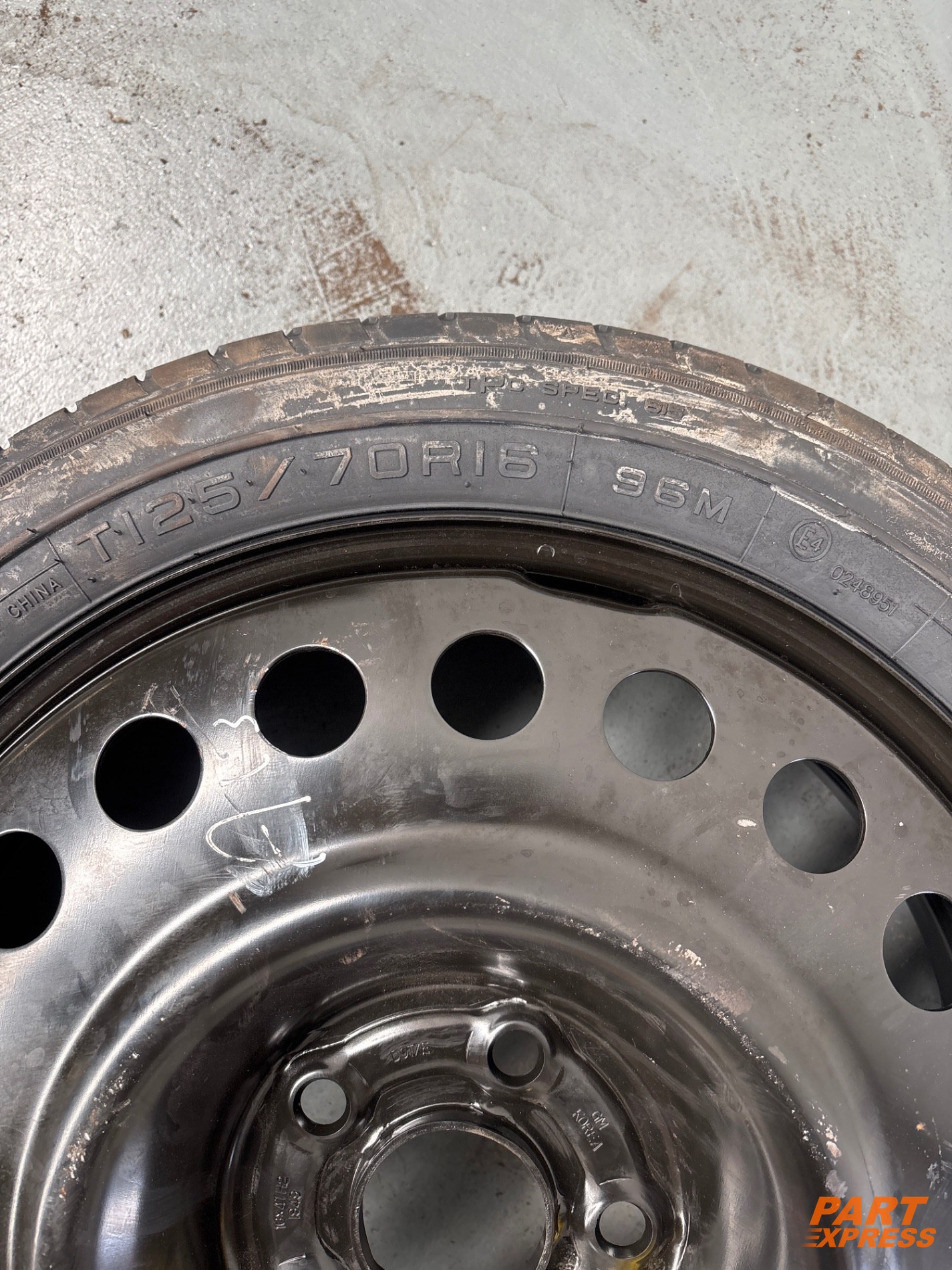Notrad Ersatzrad Reserverad Opel Mokka  125/70 R16 – 4