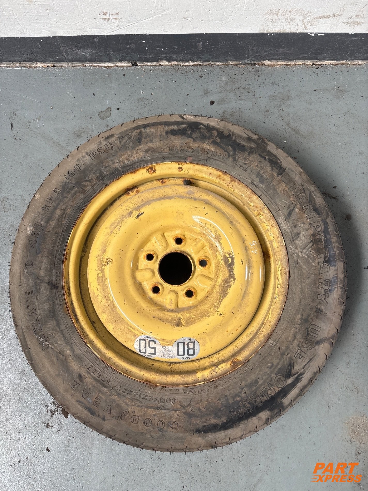 Notrad Ersatzrad Mitsubishi Outlander 155/90 R16