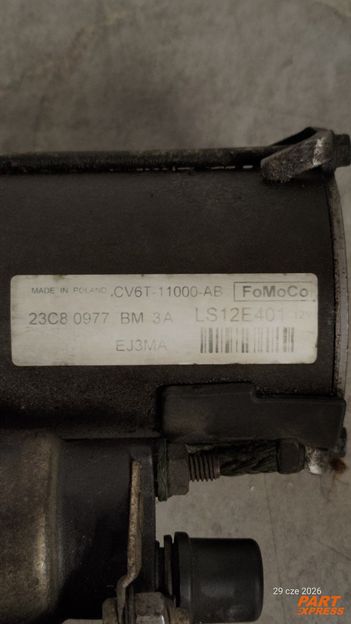 Anlasser Ford EcoSport 1,0 EcoBoost 73tkm  M1JC, M1JJ, M1JU CV6T-11000-AB – 4