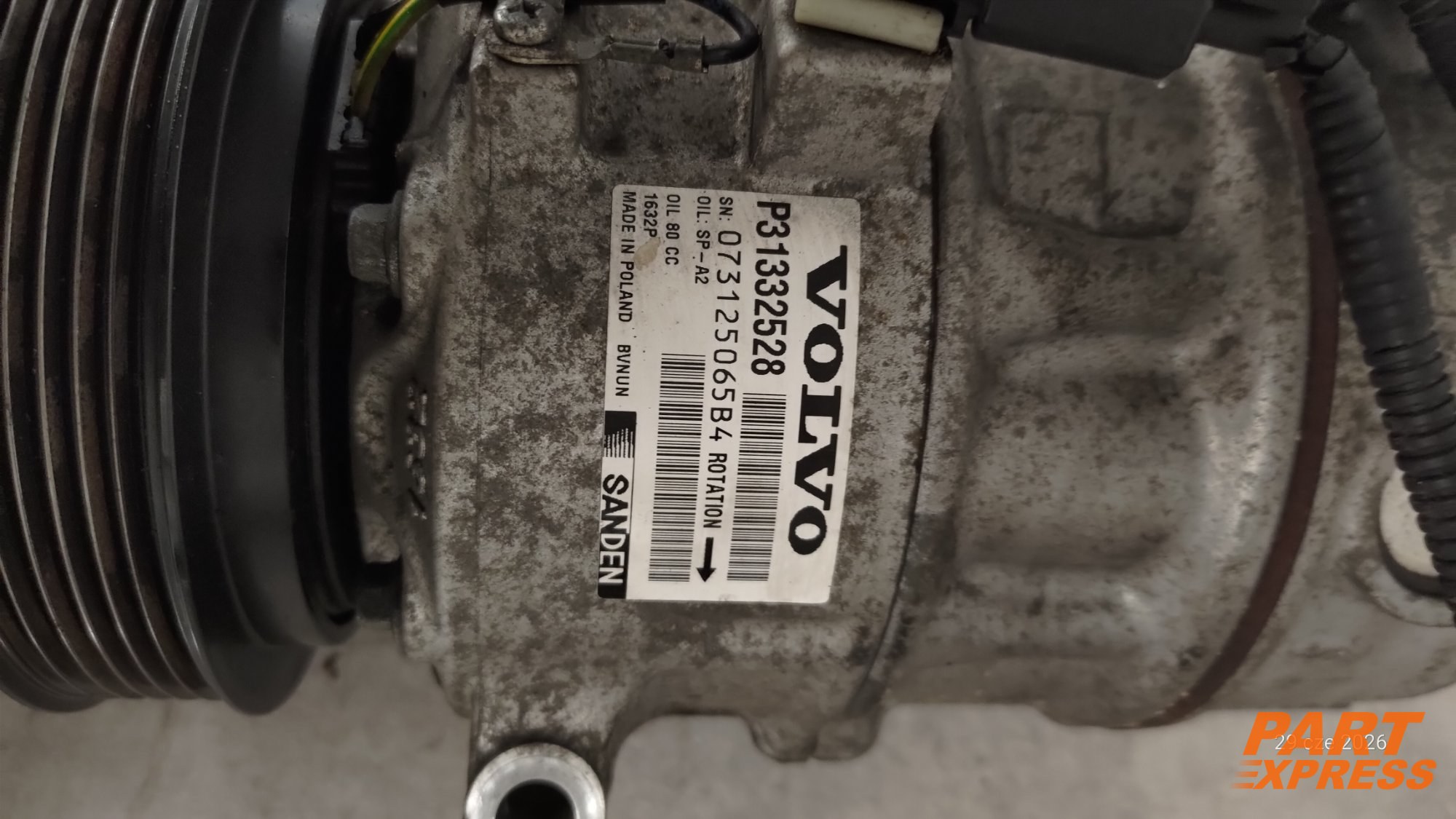 Klimakompressor 2.0l Diesel Volvo D4 S60 V60 V90 XC60 XC90 70tkm P31332528 – 5