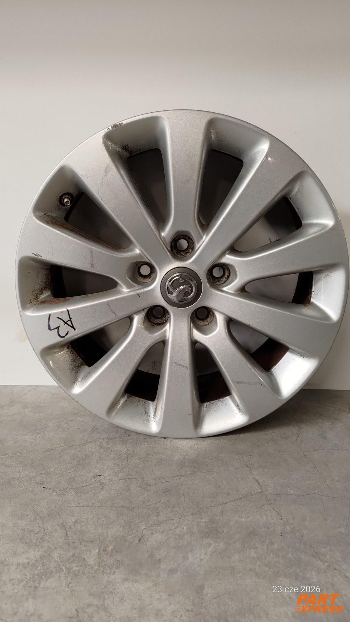 17 Zoll Alufelge Opel Astra, Insignia, Zafira 13276346 7x17 IS42 ET42