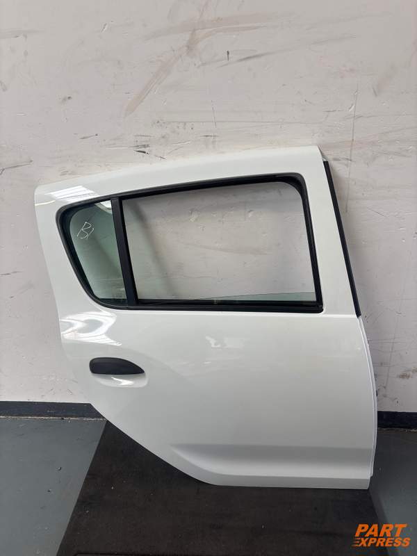 Tür komplett hinten rechts Dacia Sandero ST Weiß Blanc Glacier-369