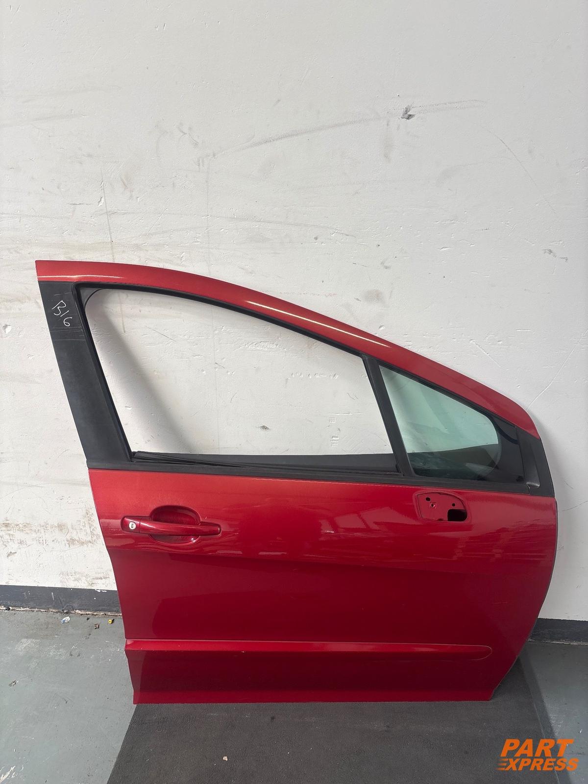 Tür komplett vorne rechts Peugeot 308 SE T7 Rot Rouge Babylone-LKR 2007 - 2013