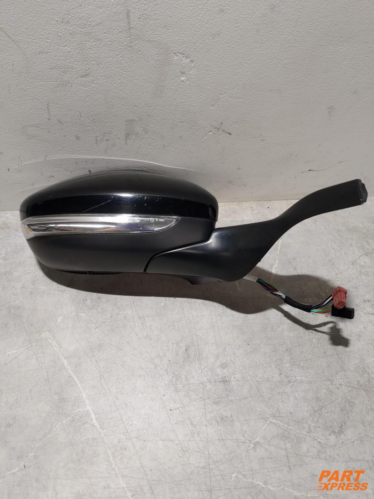 Wing Mirror Right Complete Peugeot 2008 GT LI Black Noir Perla Nera 2013 -