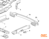 Stoßstangenträger Verstärkung hinten Opel Zafira Tourer C 2011 - 2018 12776305 – 7
