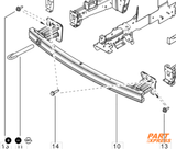 Stoßstangenträger Verstärkung vorne Renault Trafic Bus X82 ab 2014 752107124R – 7