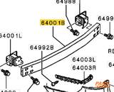 Stoßstangenträger Verstärkung hinten Mitsubishi Outlander III H-Line 6410C068 – 5