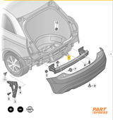 Stoßstange hinten Träger Audi A1 SE 8X 2010 - 2018 8X0 807 309 – 2
